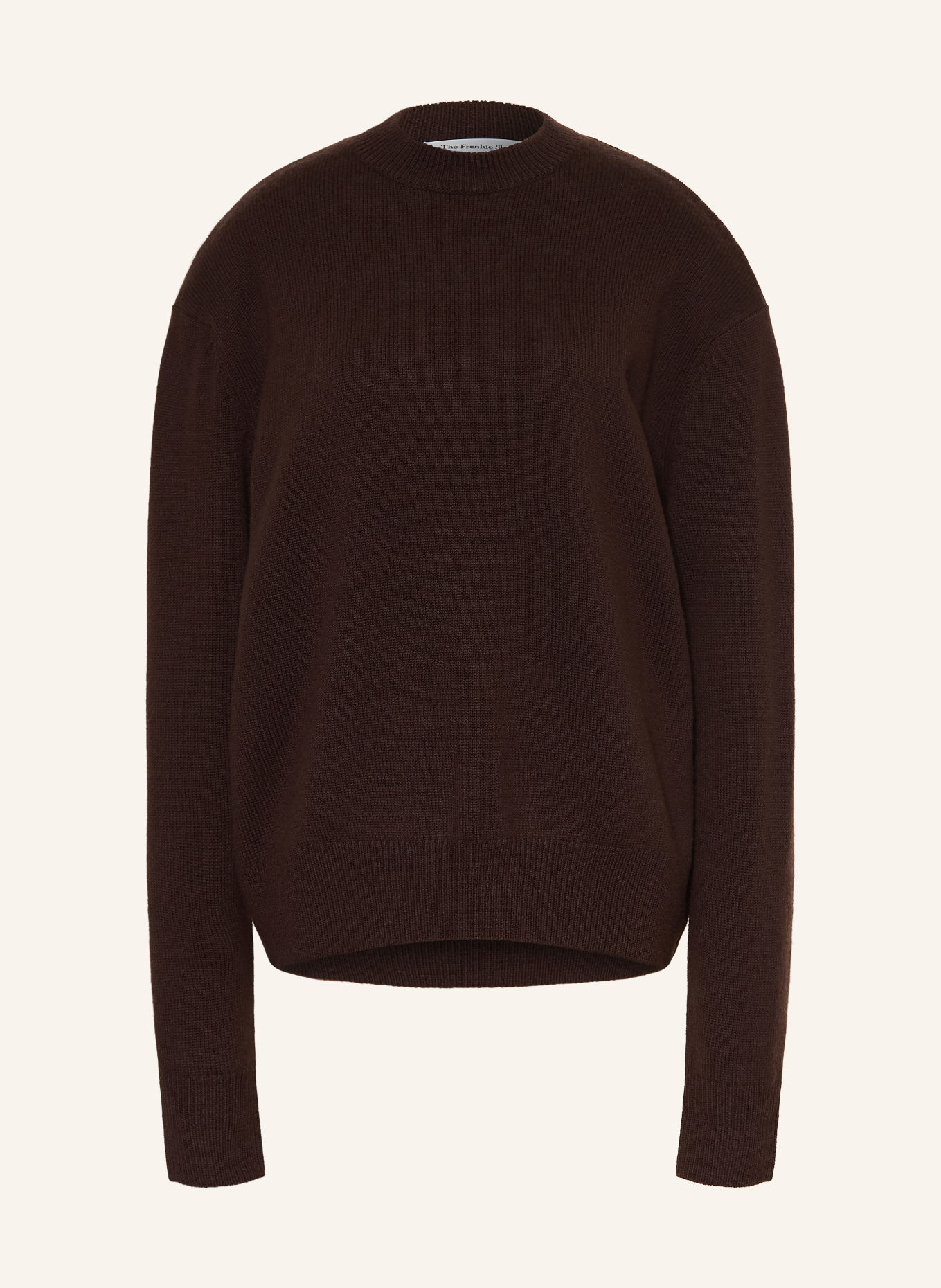 The Frankie Shop Pullover RAFAELA aus Merinowolle: DUNKELBRAUN