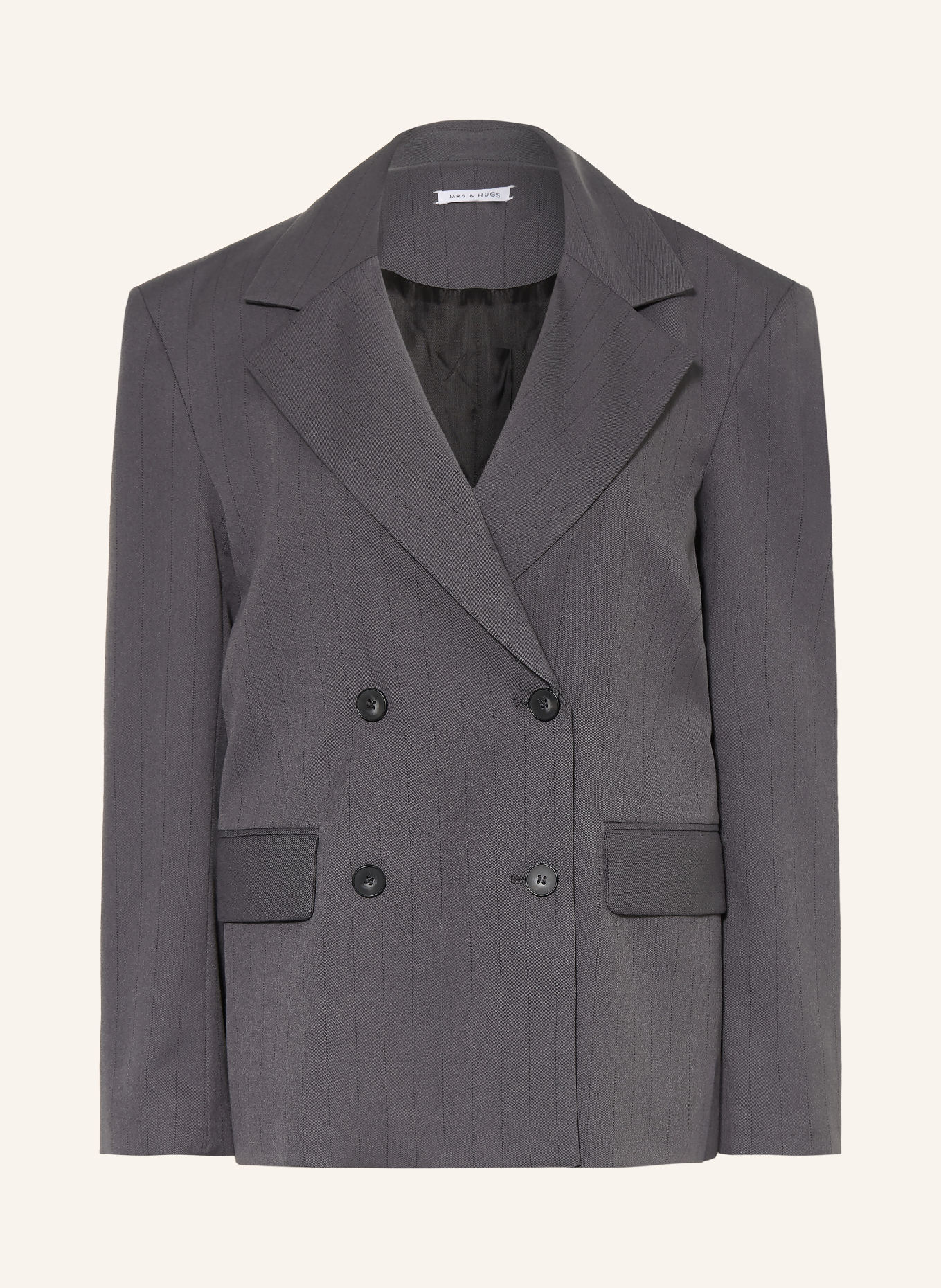 MRS & HUGS Blazer: GRAY / BLACK