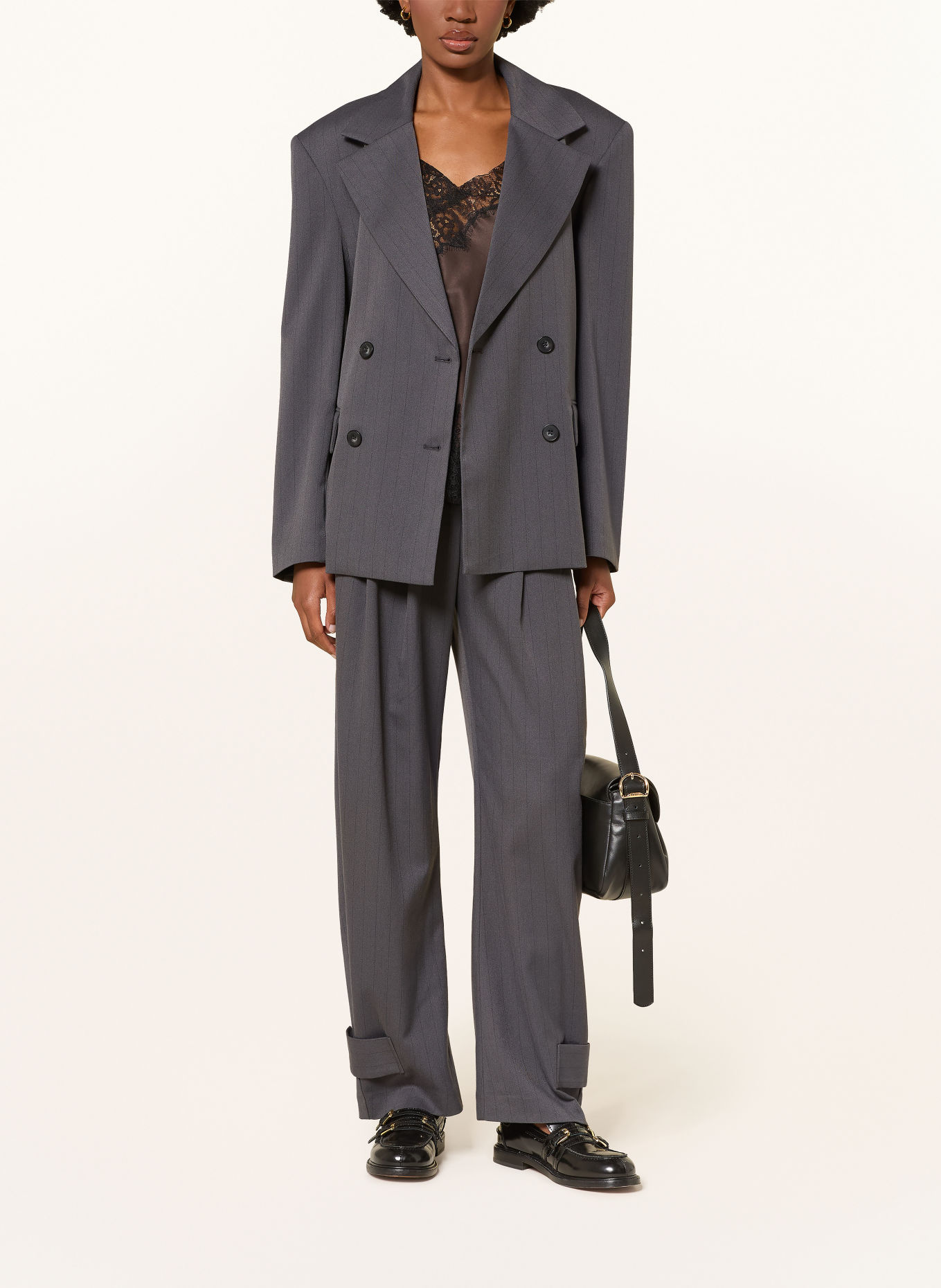 MRS & HUGS Blazer: GRAY / BLACK