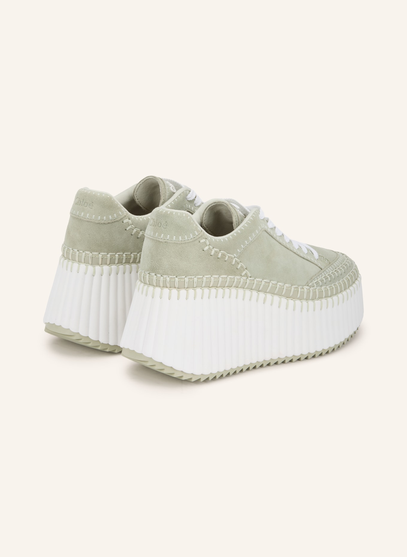 Chloé Plateau-Sneaker NAMA: 38A Light Eucalyptus