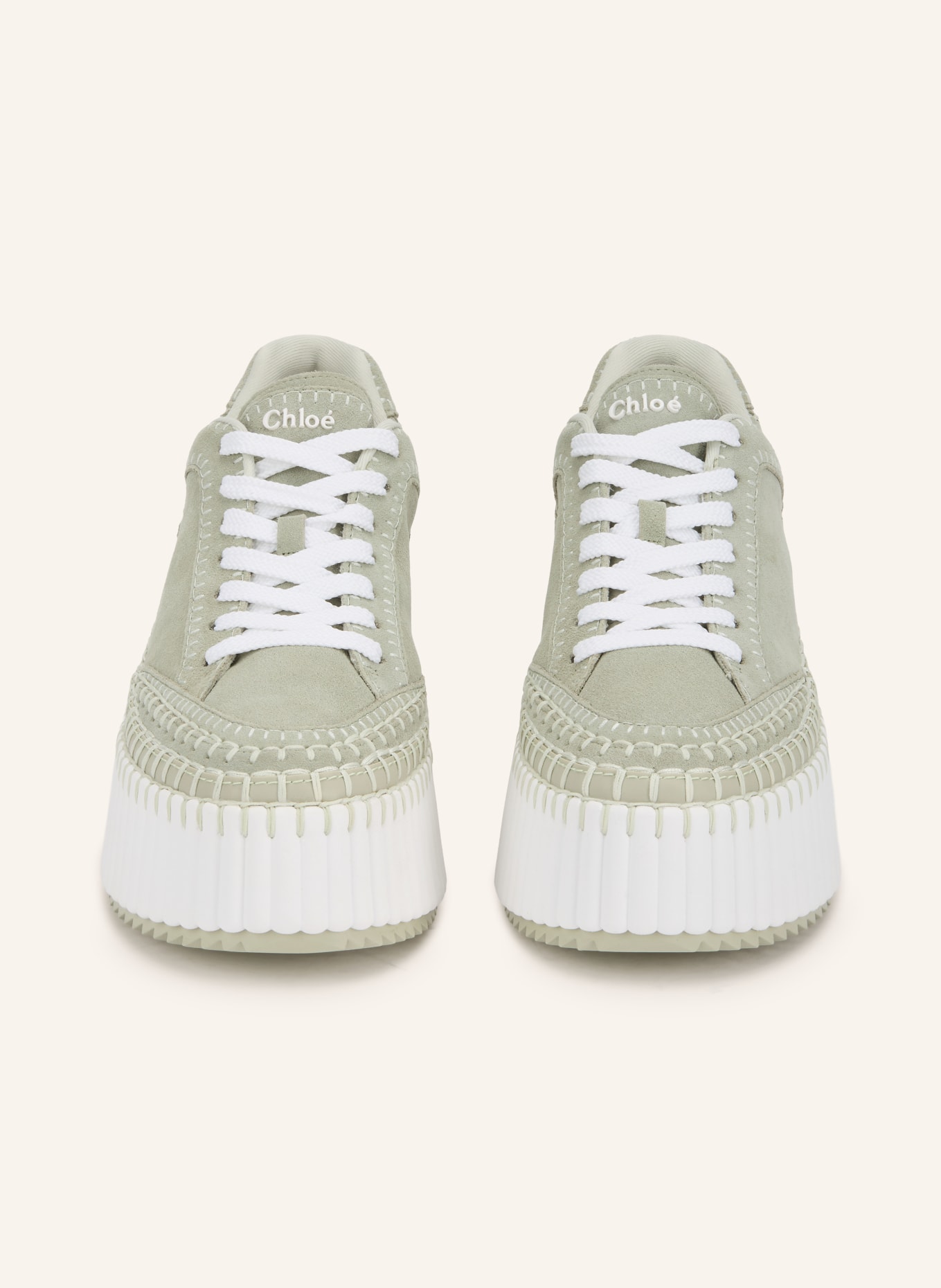 Chloé Plateau-Sneaker NAMA: 38A Light Eucalyptus