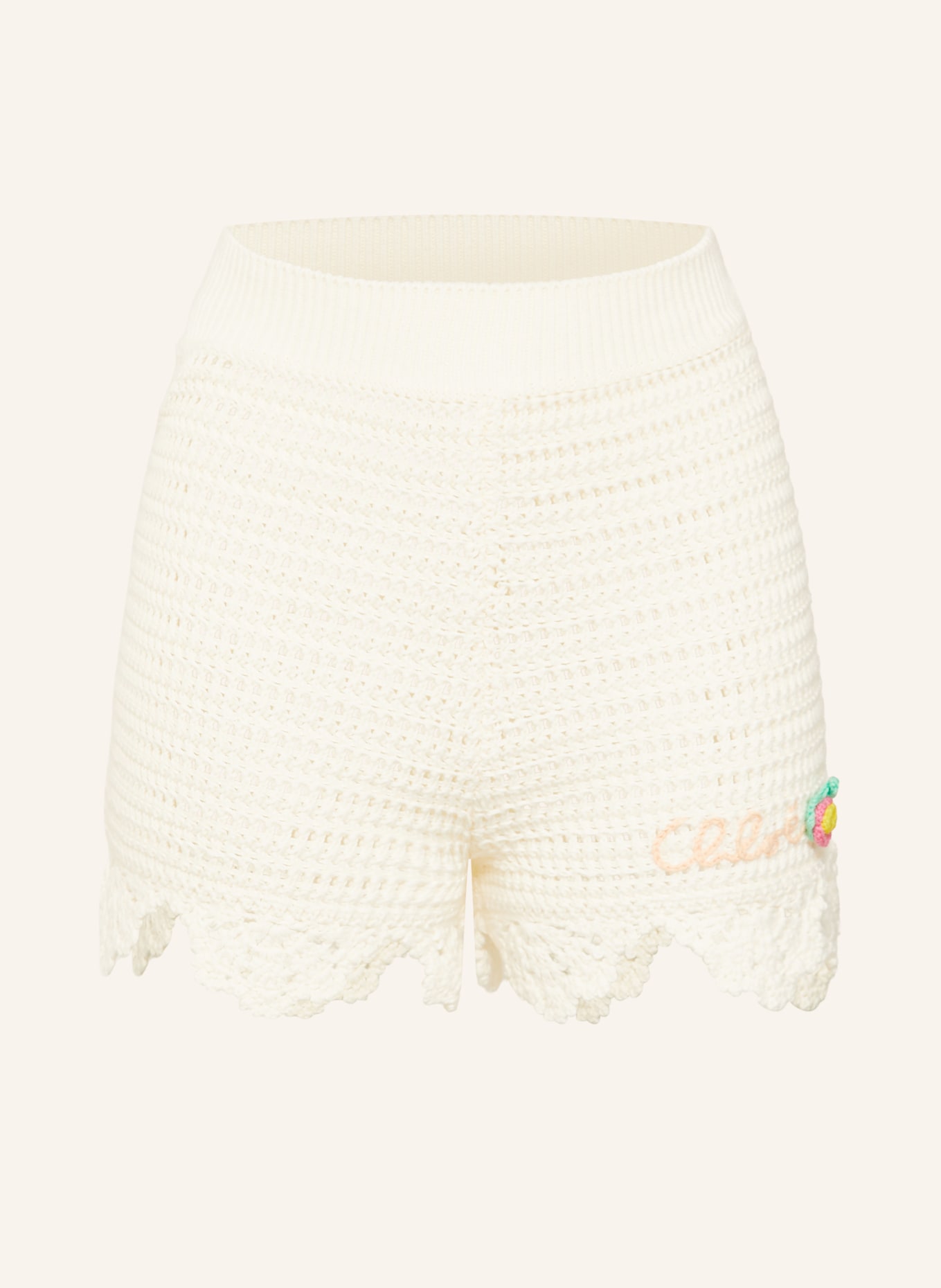 Chloé Crochet Shorts: CREAM