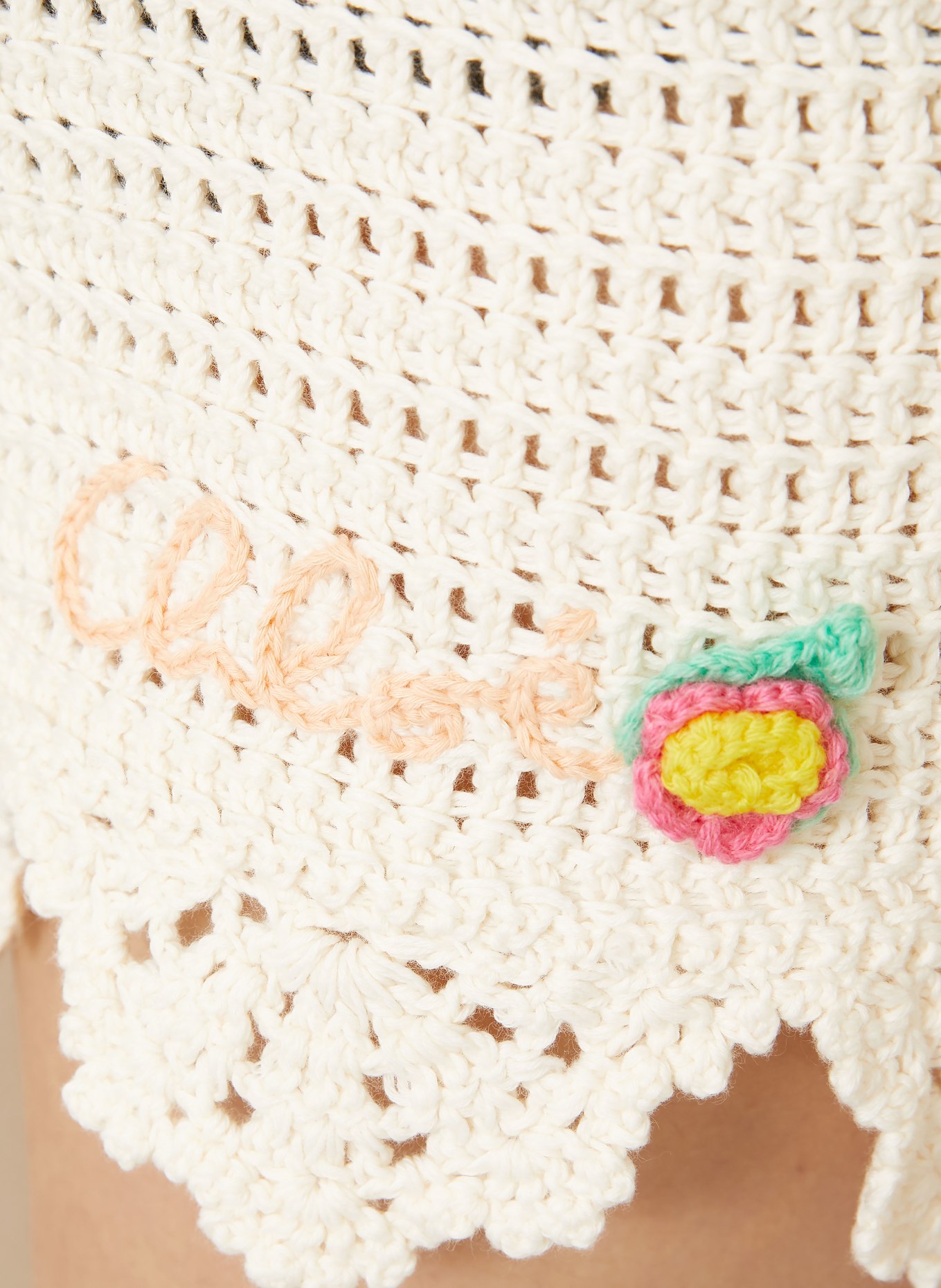 Chloé Crochet Shorts: CREAM