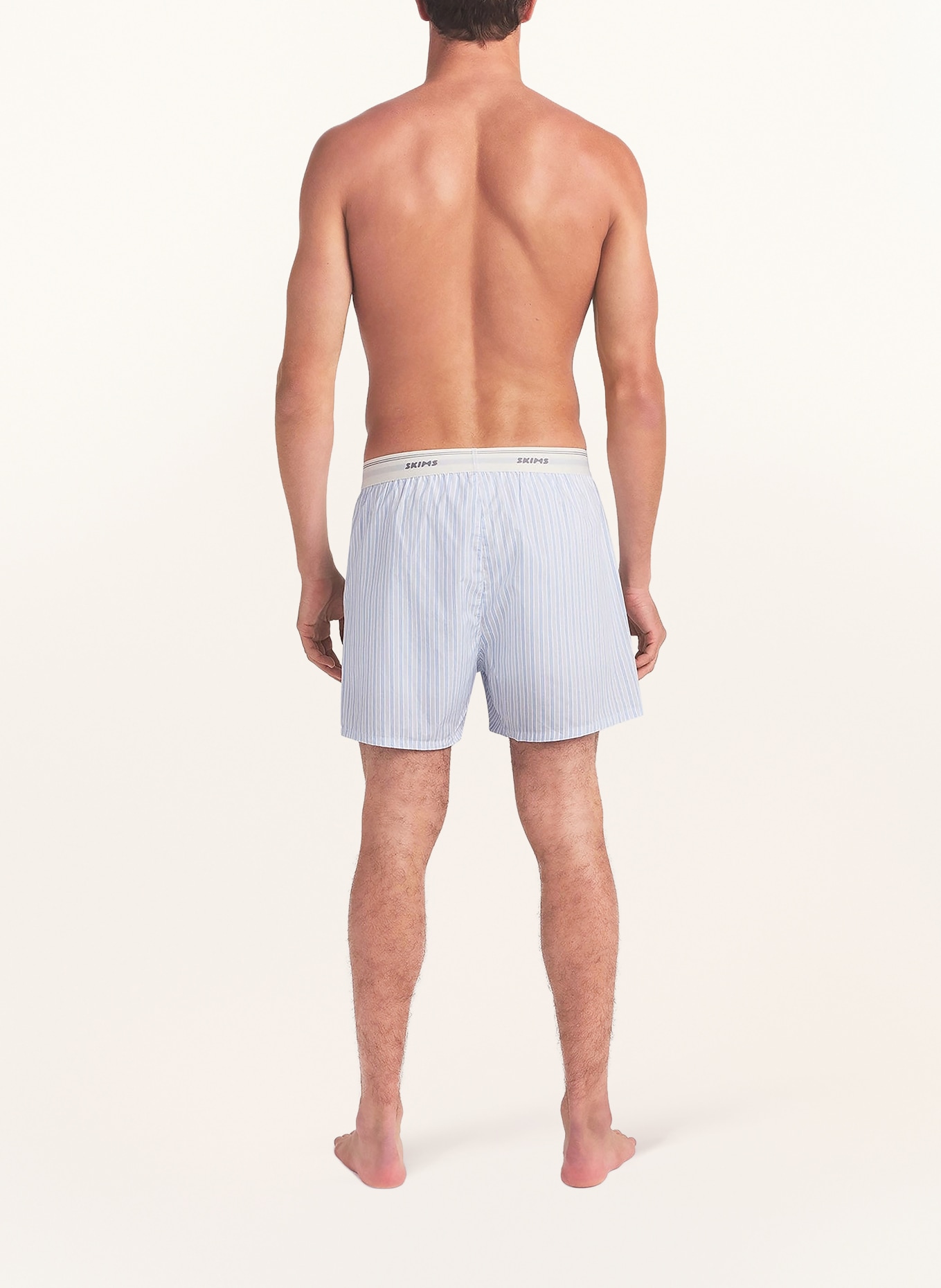 SKIMS Woven boxer shorts COTTON POPLIN:  DOUBLE STRIPE