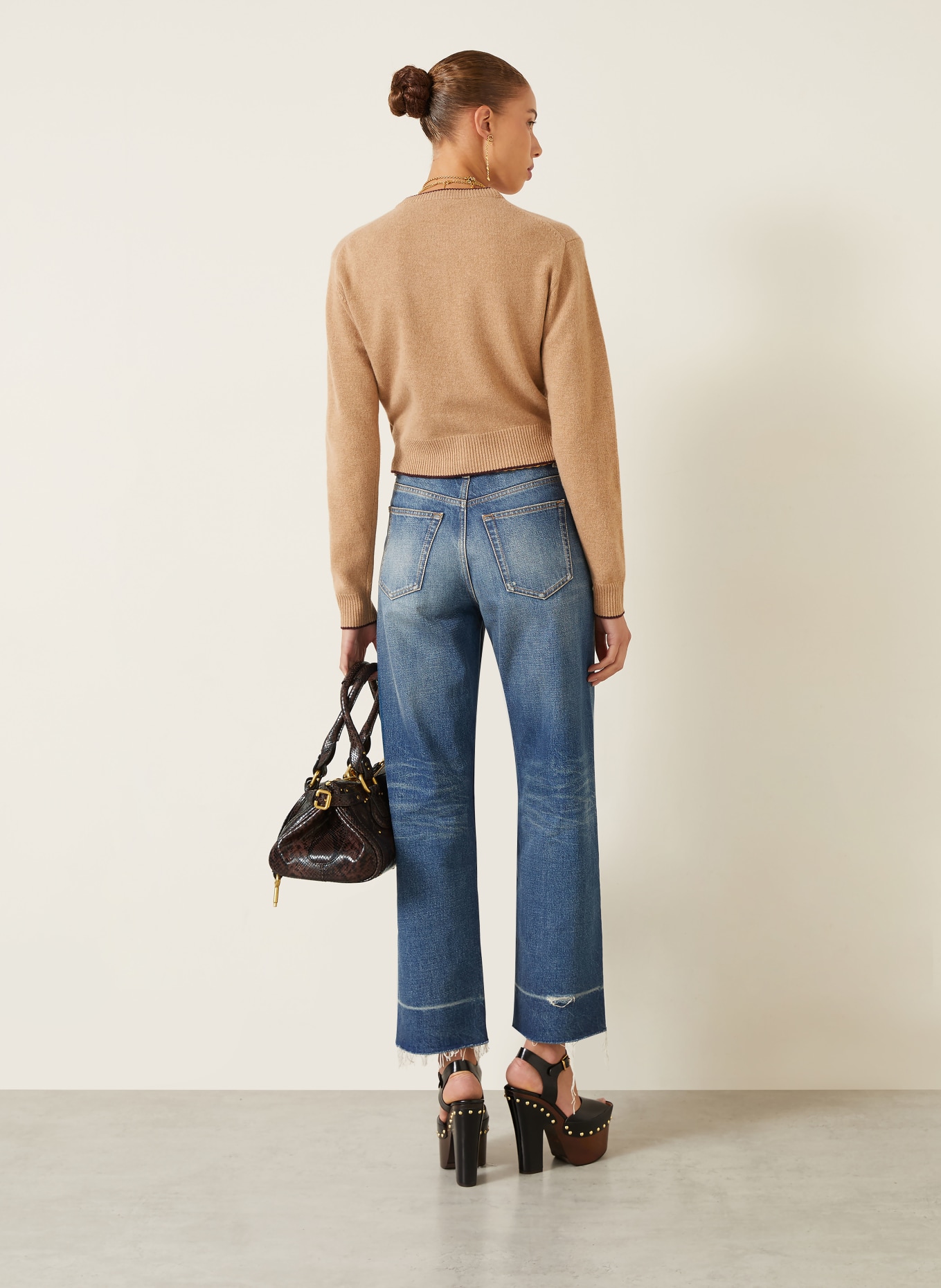 Chloé Cashmere Cardigan: BEIGE