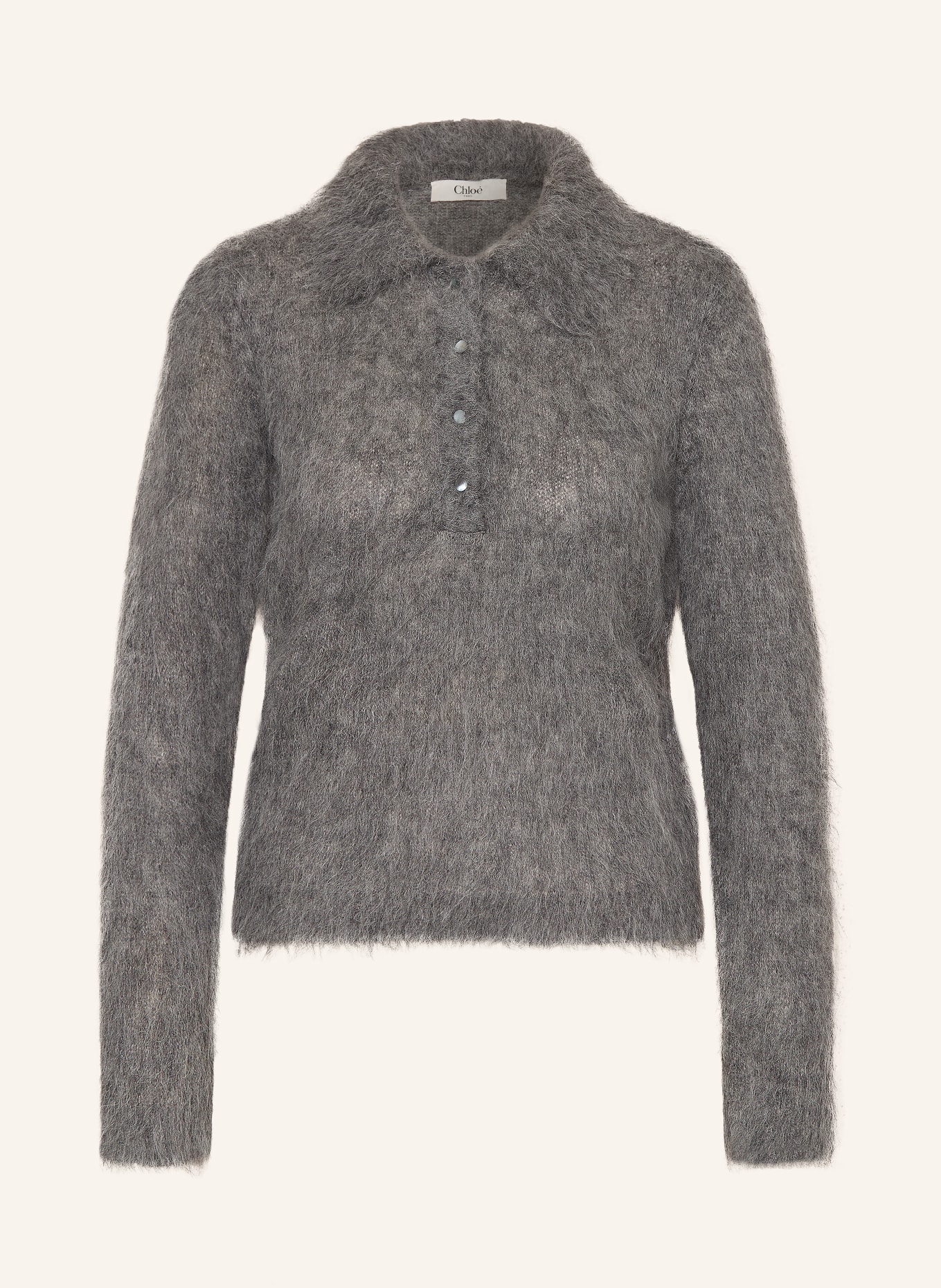 Chloé Alpaca Sweater: DARK GRAY