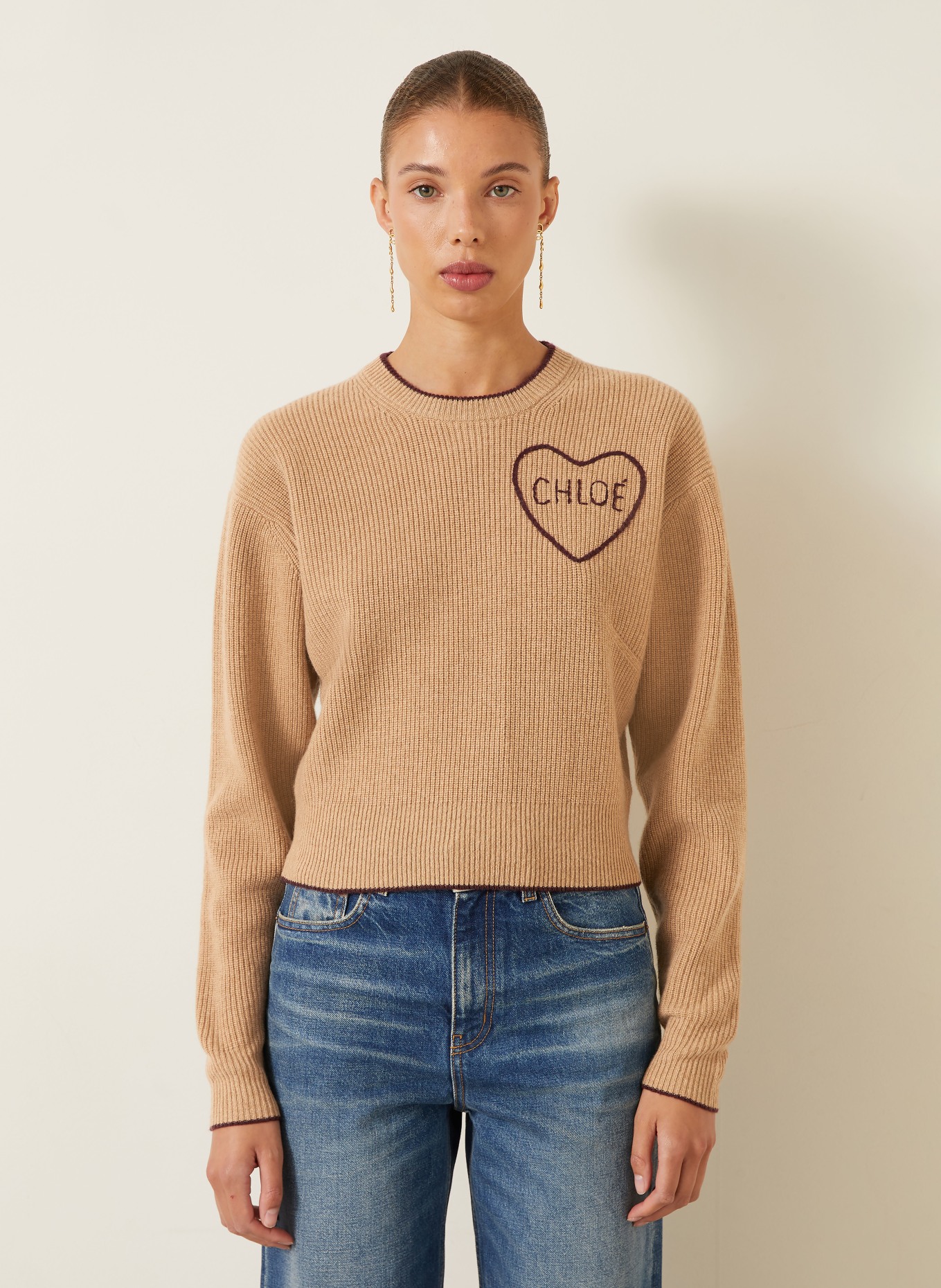 Chloé Cashmere Sweater: BEIGE