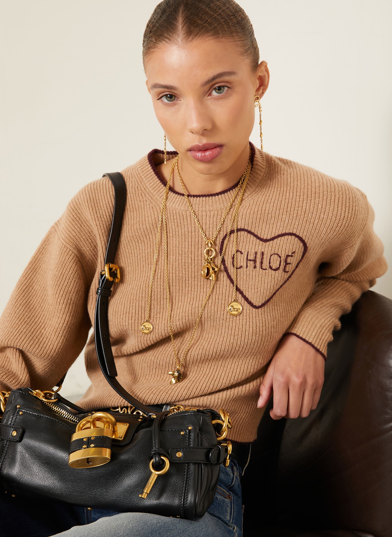 Chloé Cashmere Sweater: BEIGE