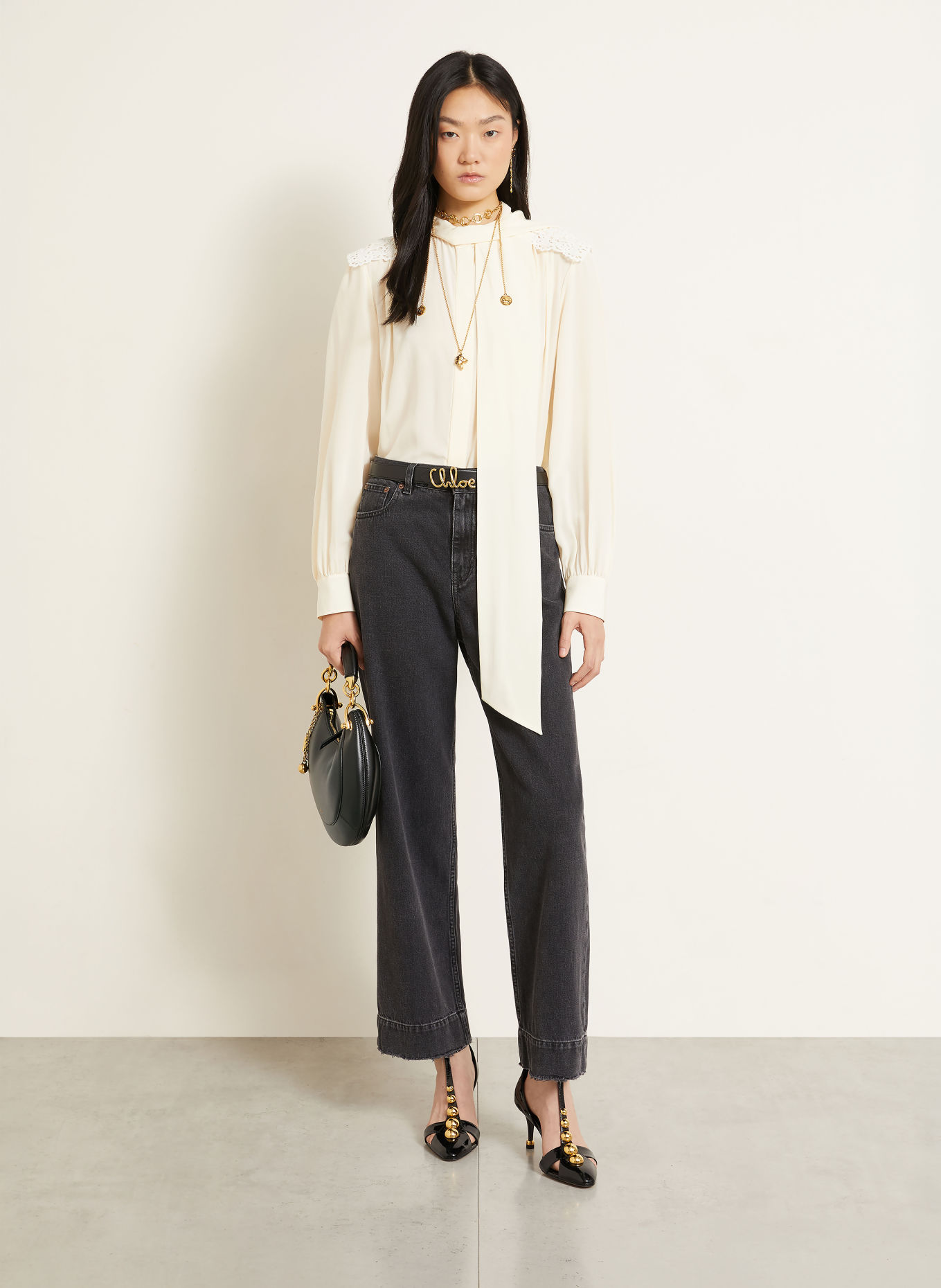 Chloé Geantă de mână BANANA: 001 BLACK