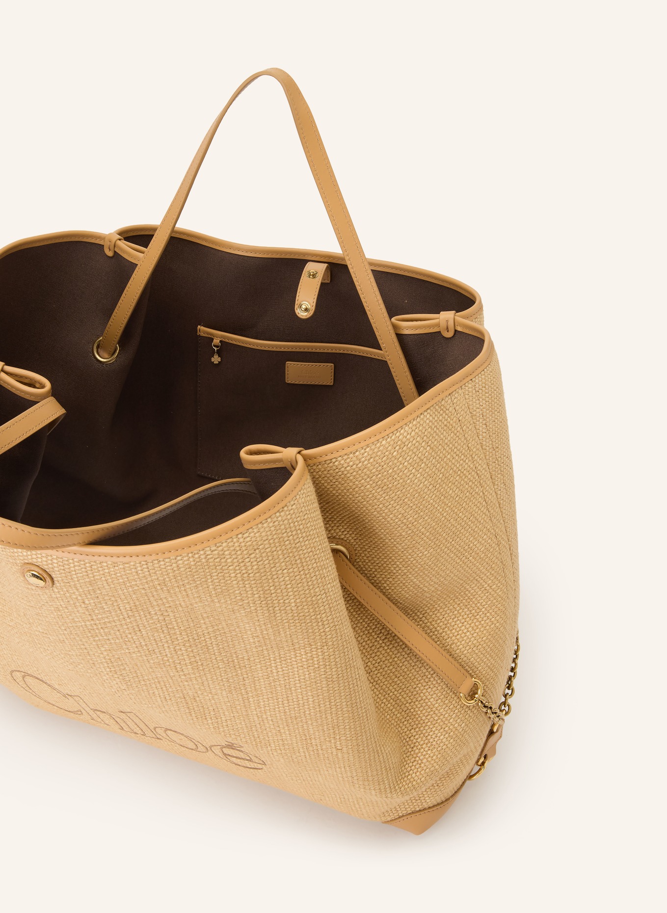 Chloé Shopper CLOVER: 218 Bleached Brown