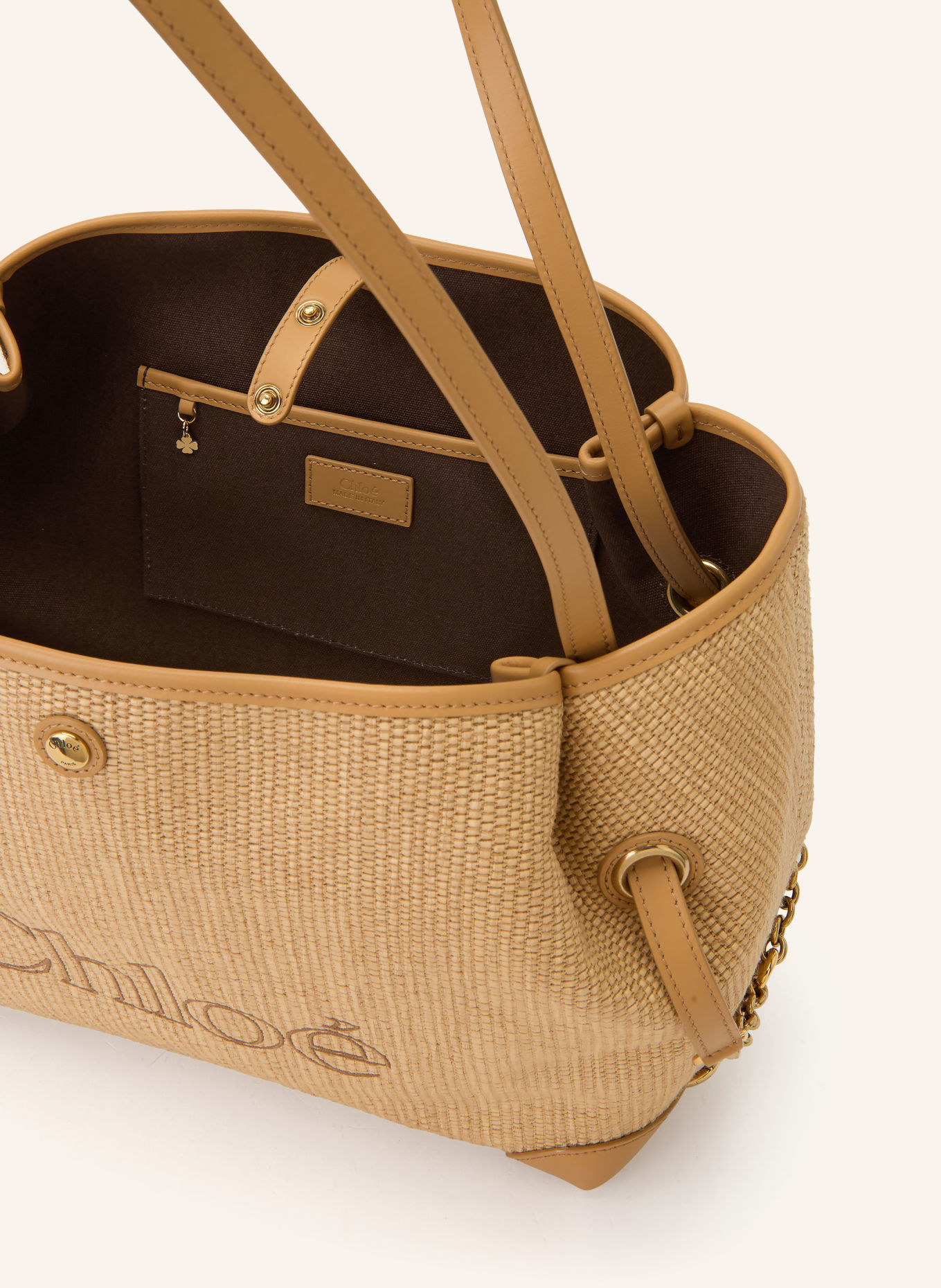 Chloé Sac cabas CLOVER: 218 Bleached Brown