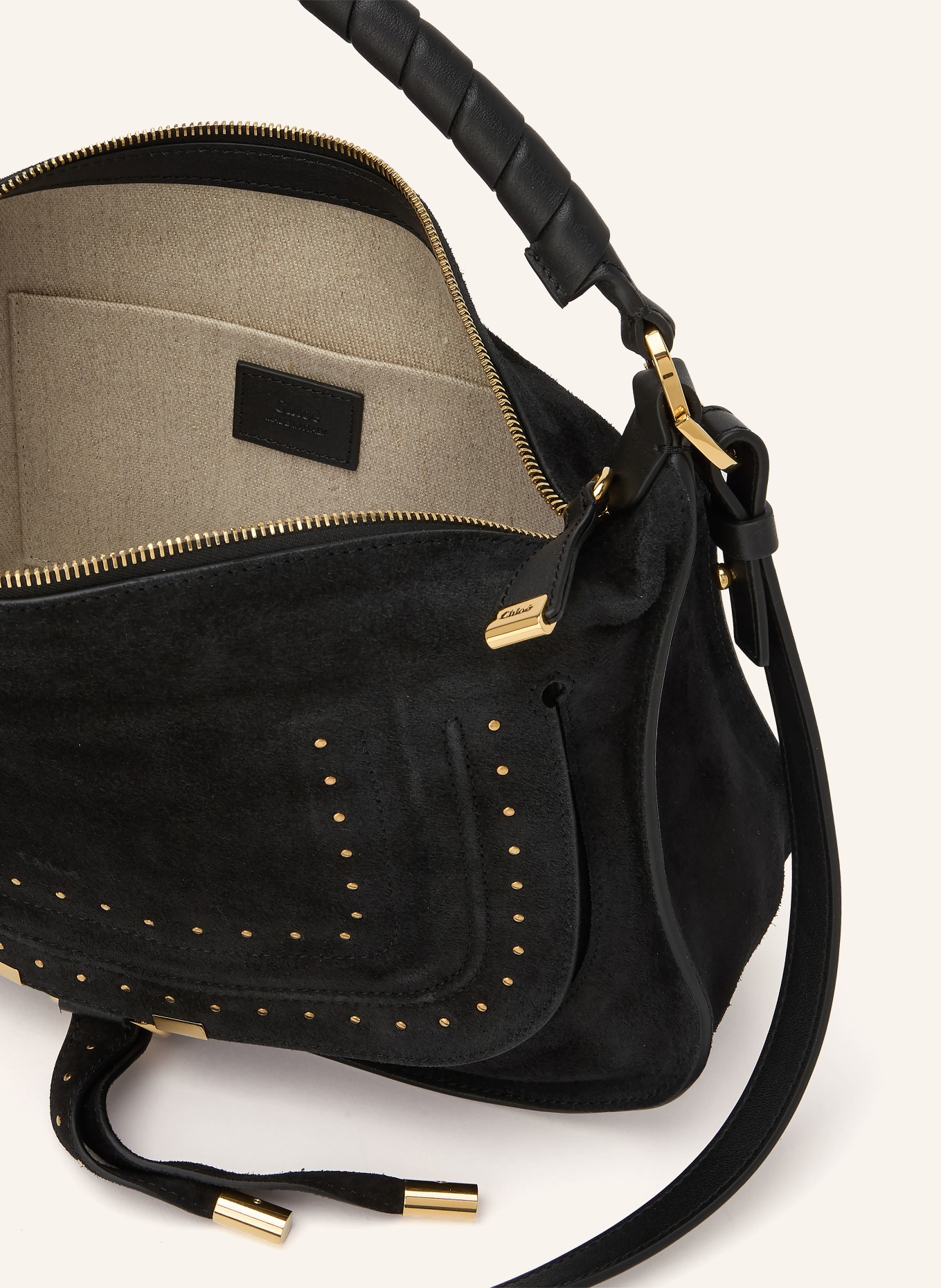 Chloé Handväska MARCIE med nitar: 001 BLACK