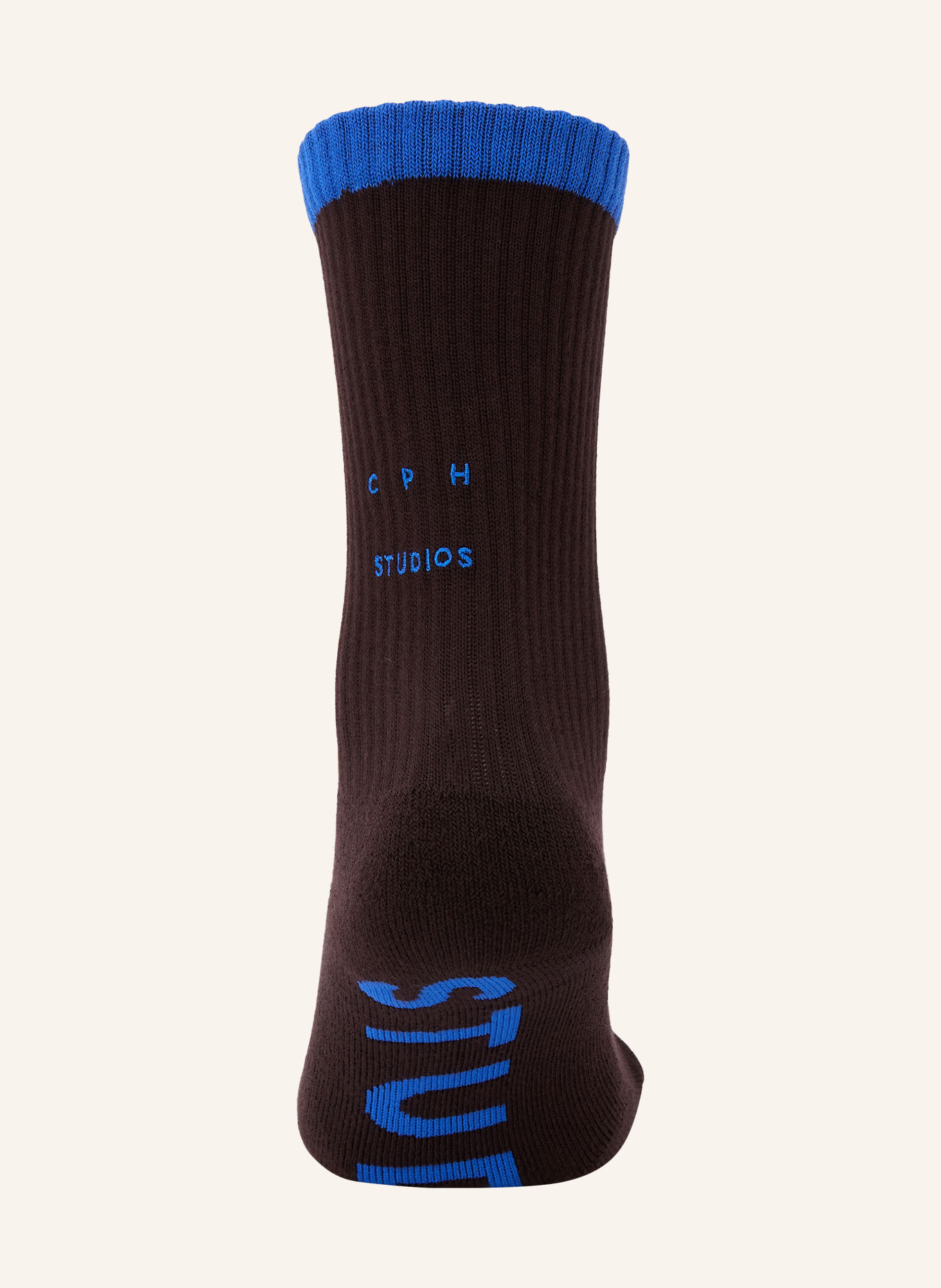 COPENHAGEN STUDIOS Chaussettes: MARRON FONCÉ / BLEU
