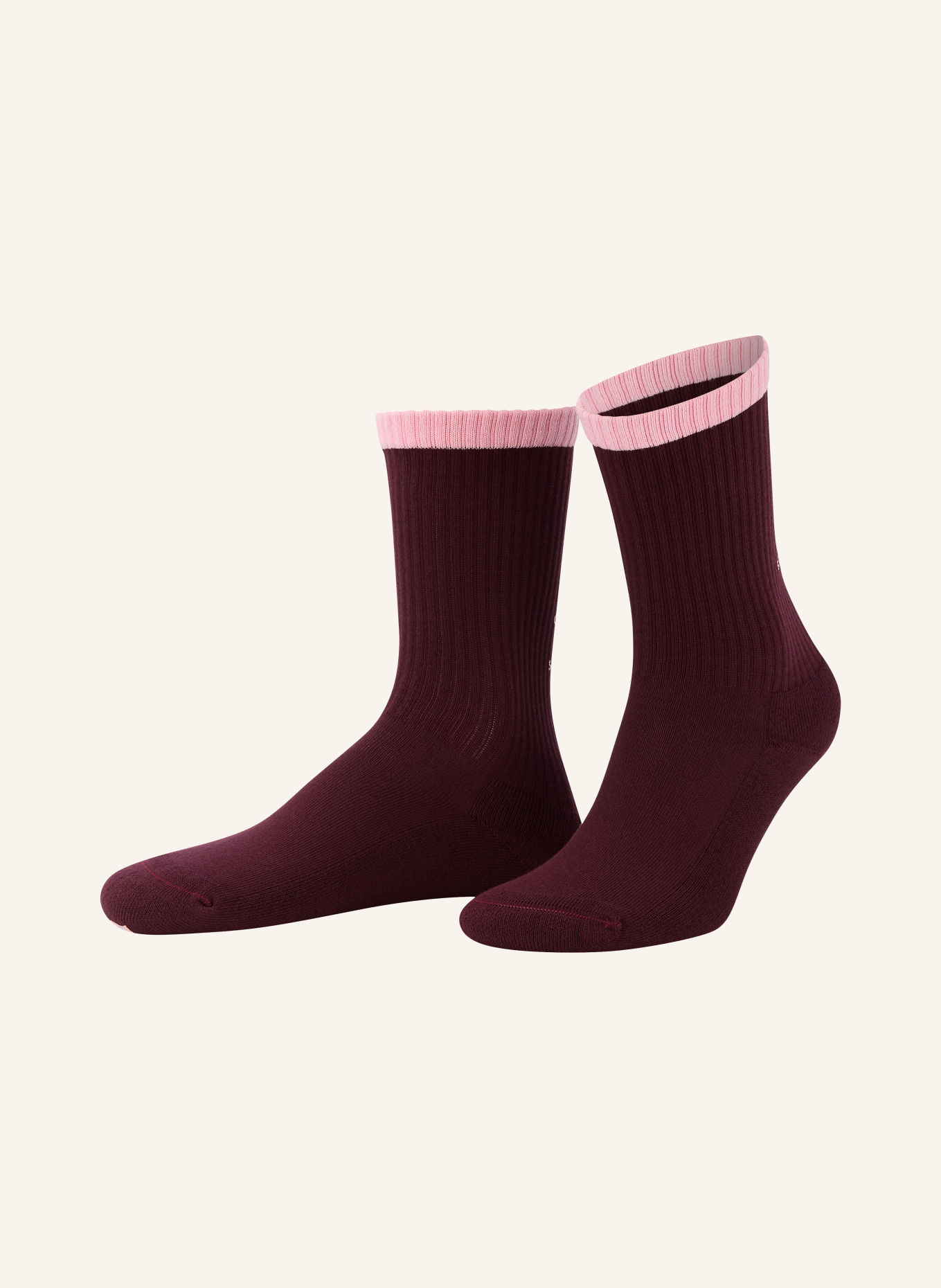 COPENHAGEN STUDIOS Chaussettes: ROUGE FONCÉ / ROSE