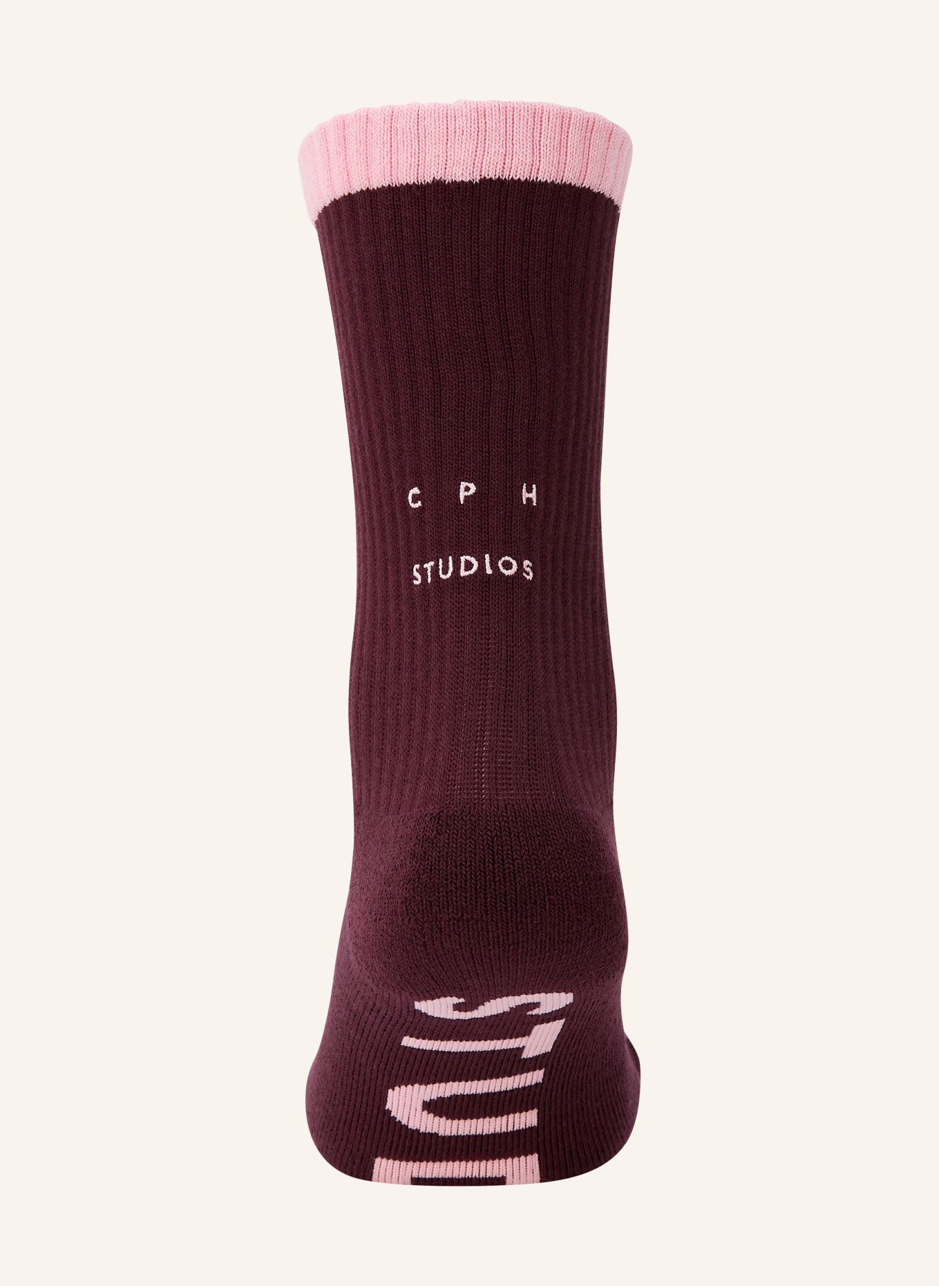COPENHAGEN STUDIOS Chaussettes: ROUGE FONCÉ / ROSE