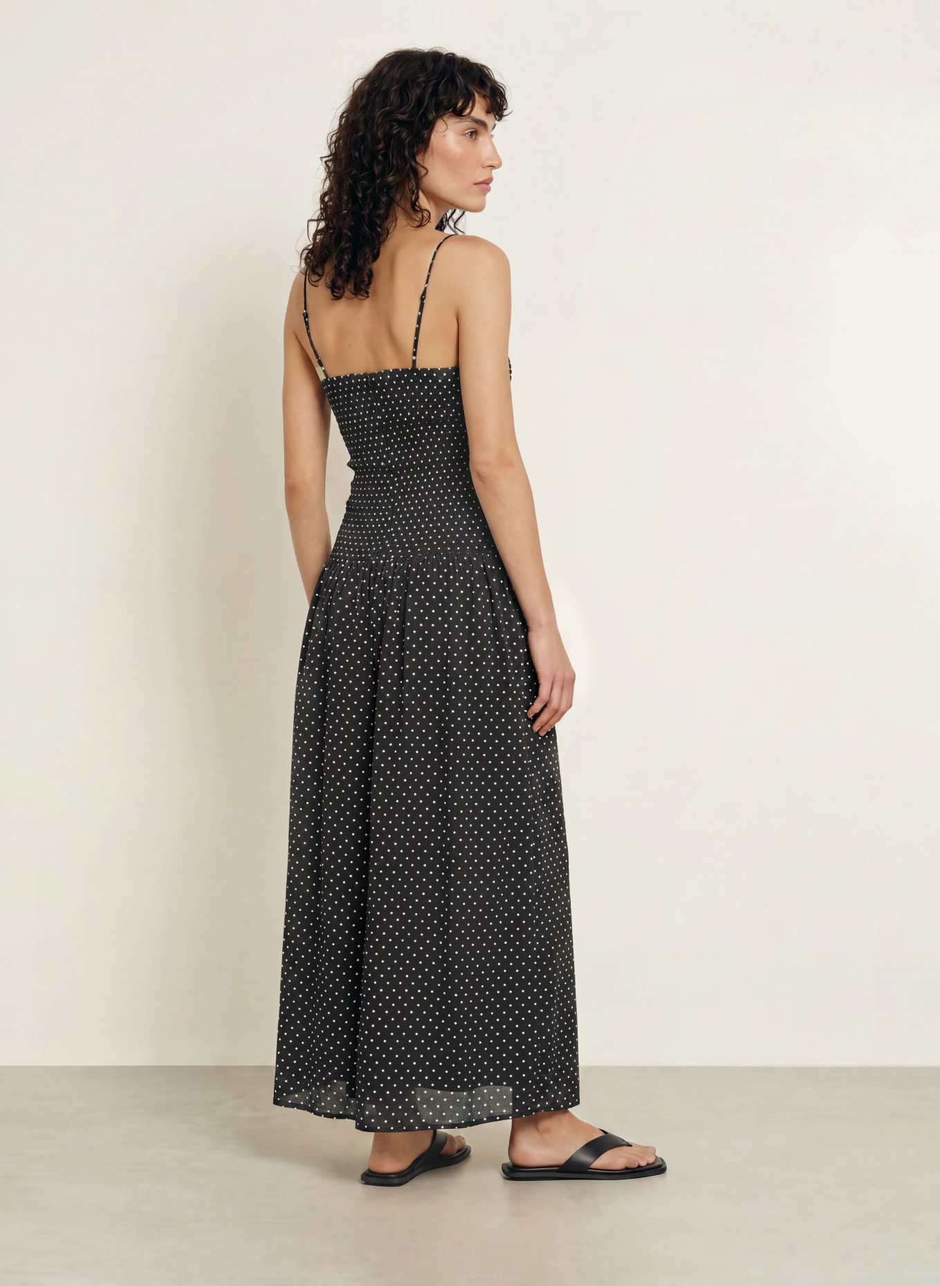 FAITHFULL THE BRAND Kleid MIRA: SCHWARZ / WEISS