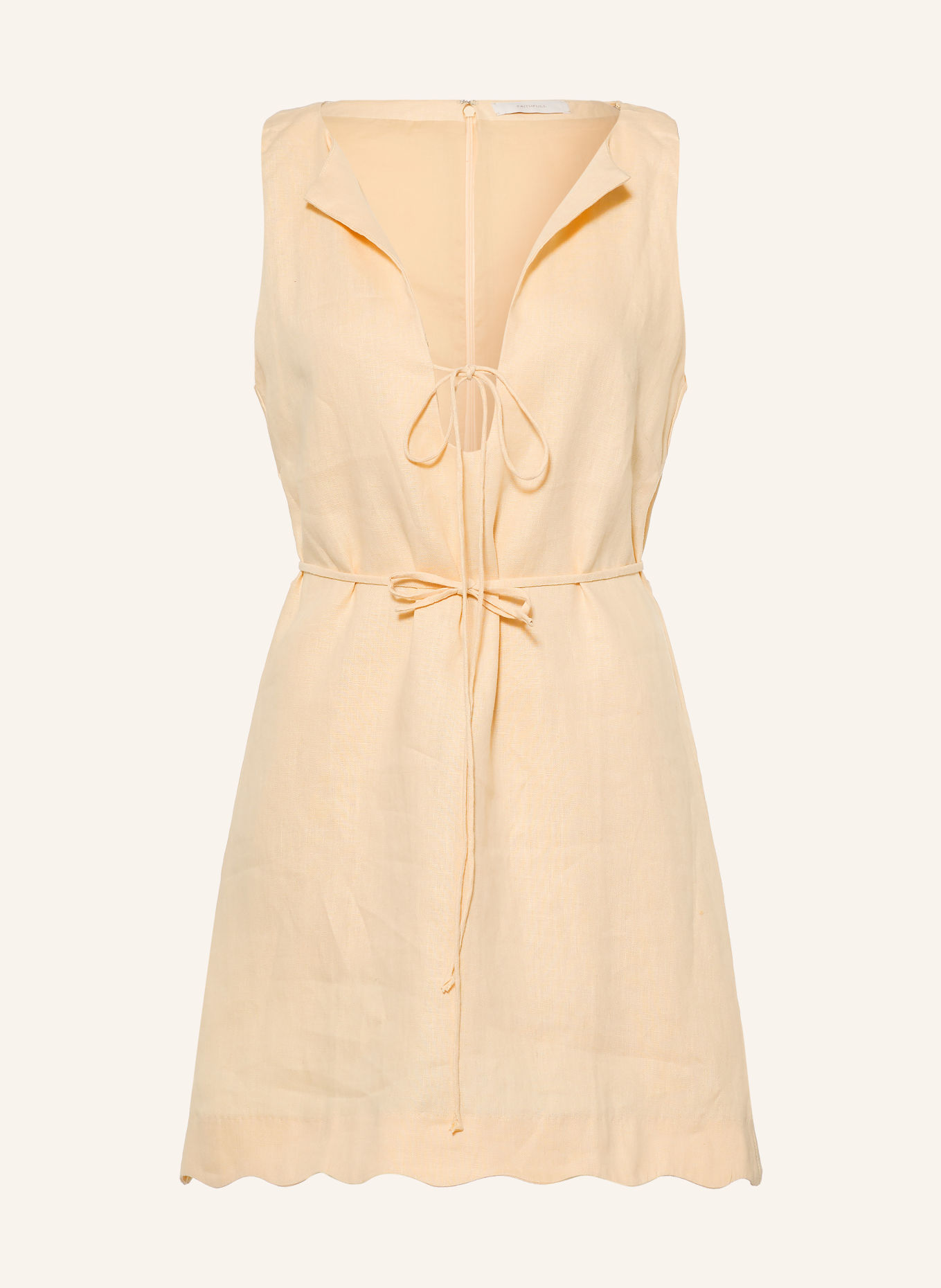 FAITHFULL THE BRAND Robe en lin ALONDRA: MARRON CLAIR