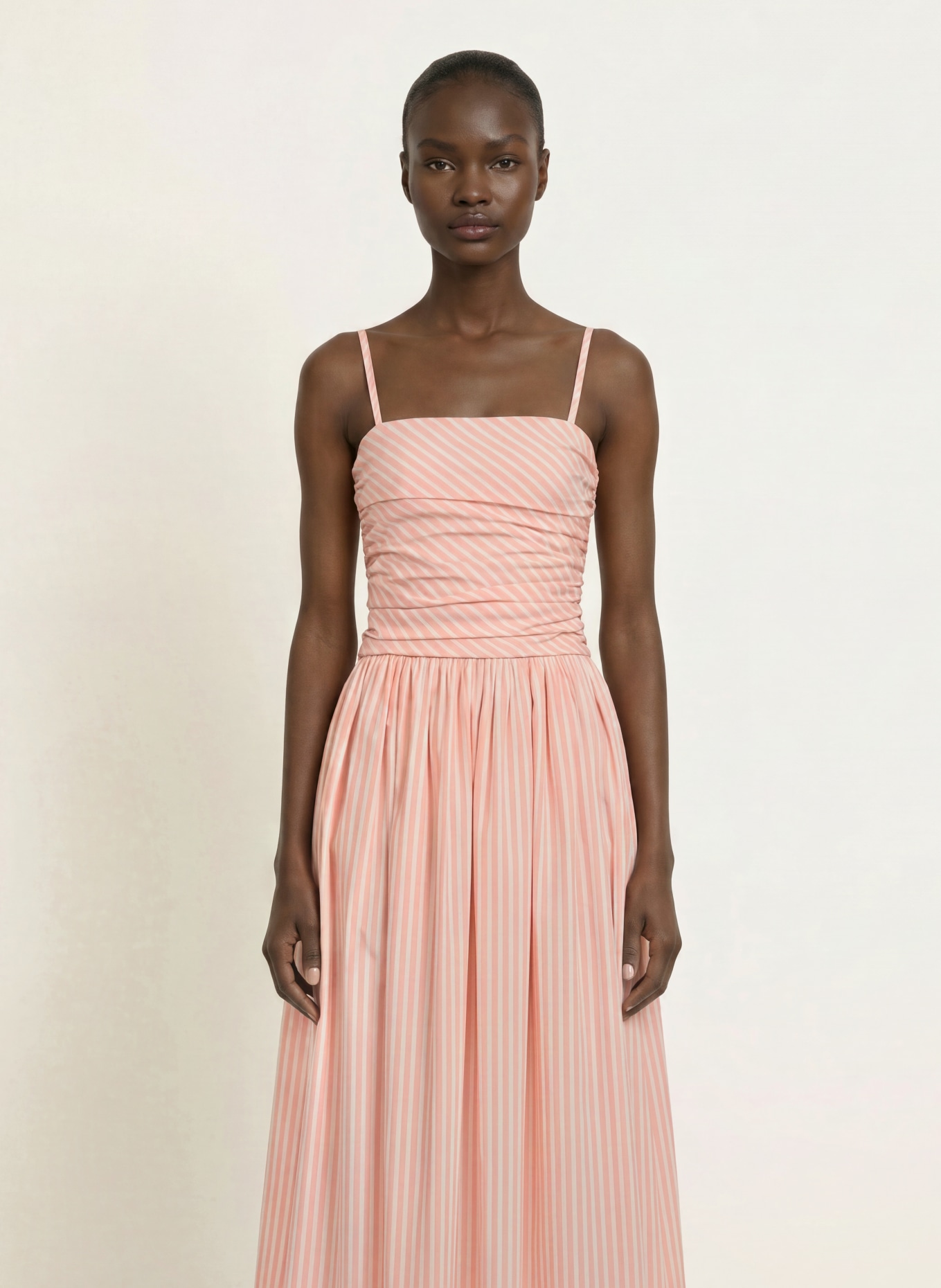 FAITHFULL THE BRAND Jurk PORTLLIGAT: ROSE CLAIR / WIT