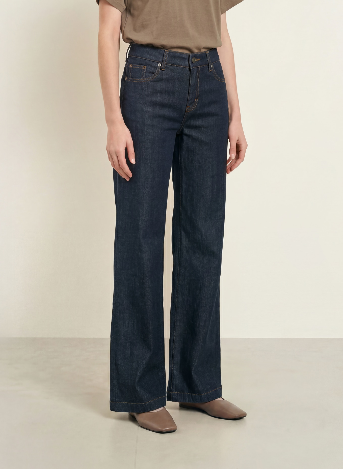 Buena Vista Jean wide leg: 9110 rinse wash