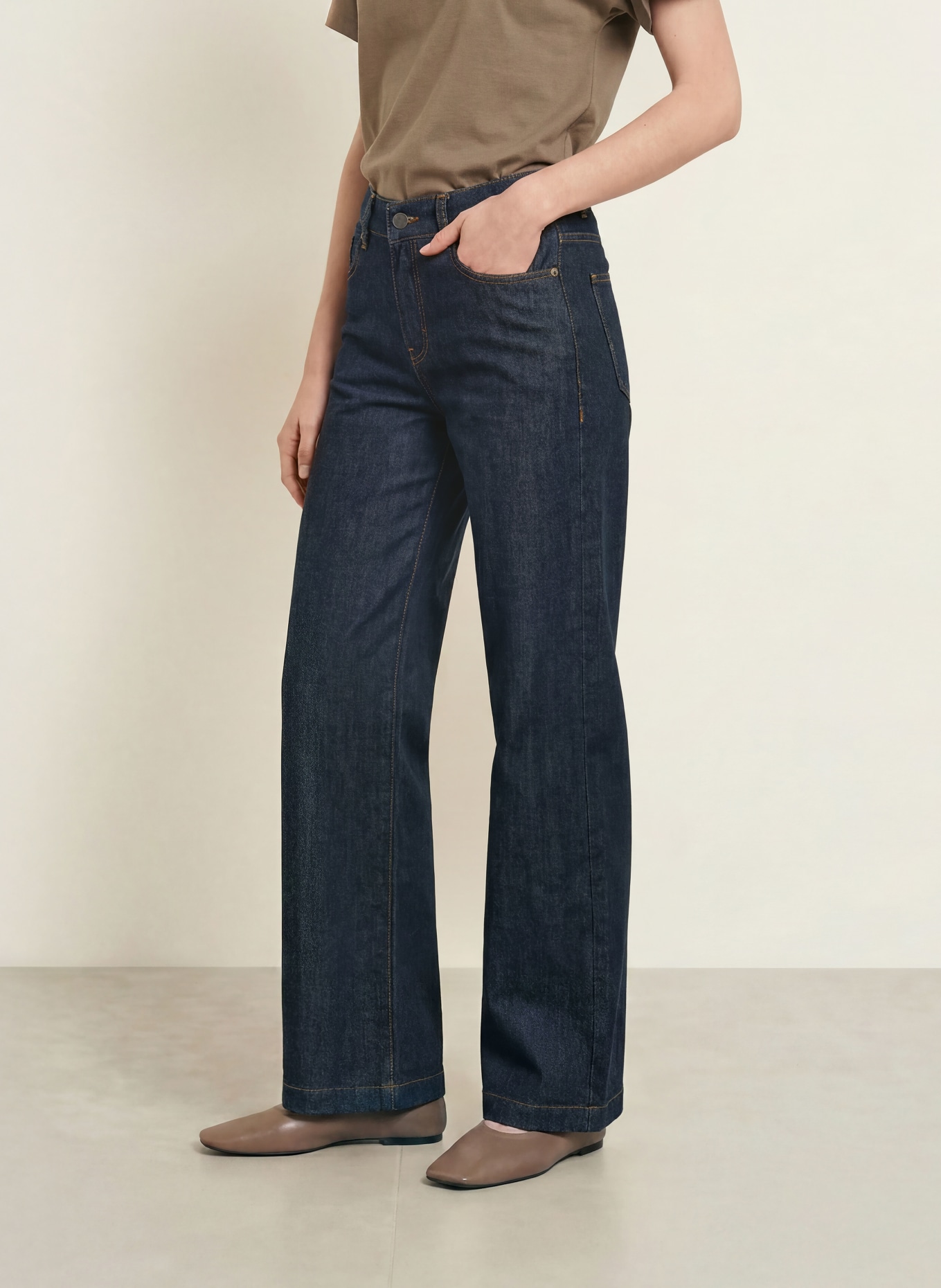 Buena Vista Jean wide leg: 9110 rinse wash