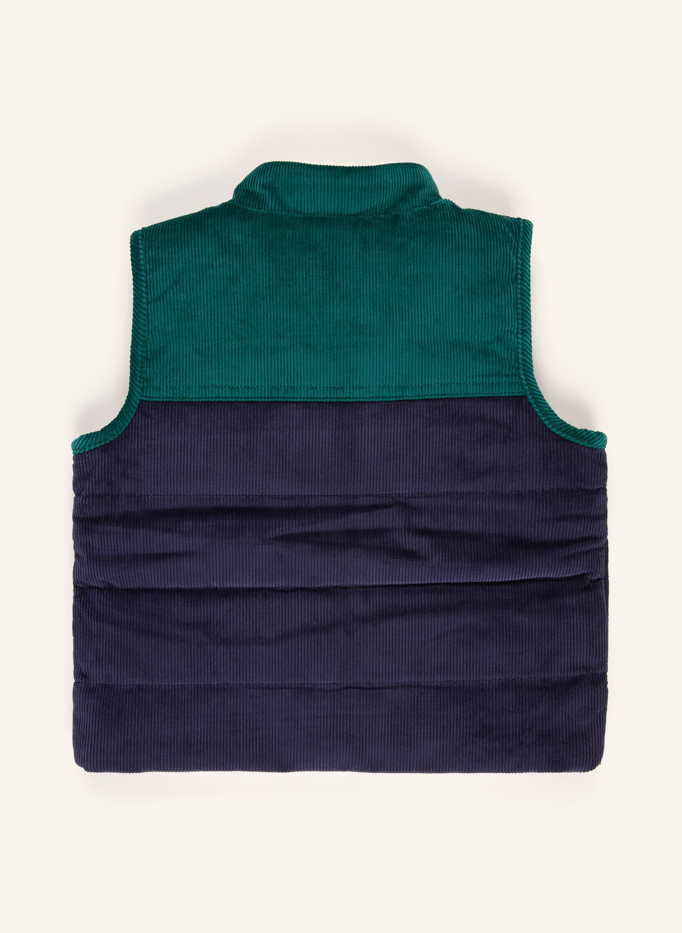 PETIT BATEAU Reversible vest: BLUE / GREEN / WHITE