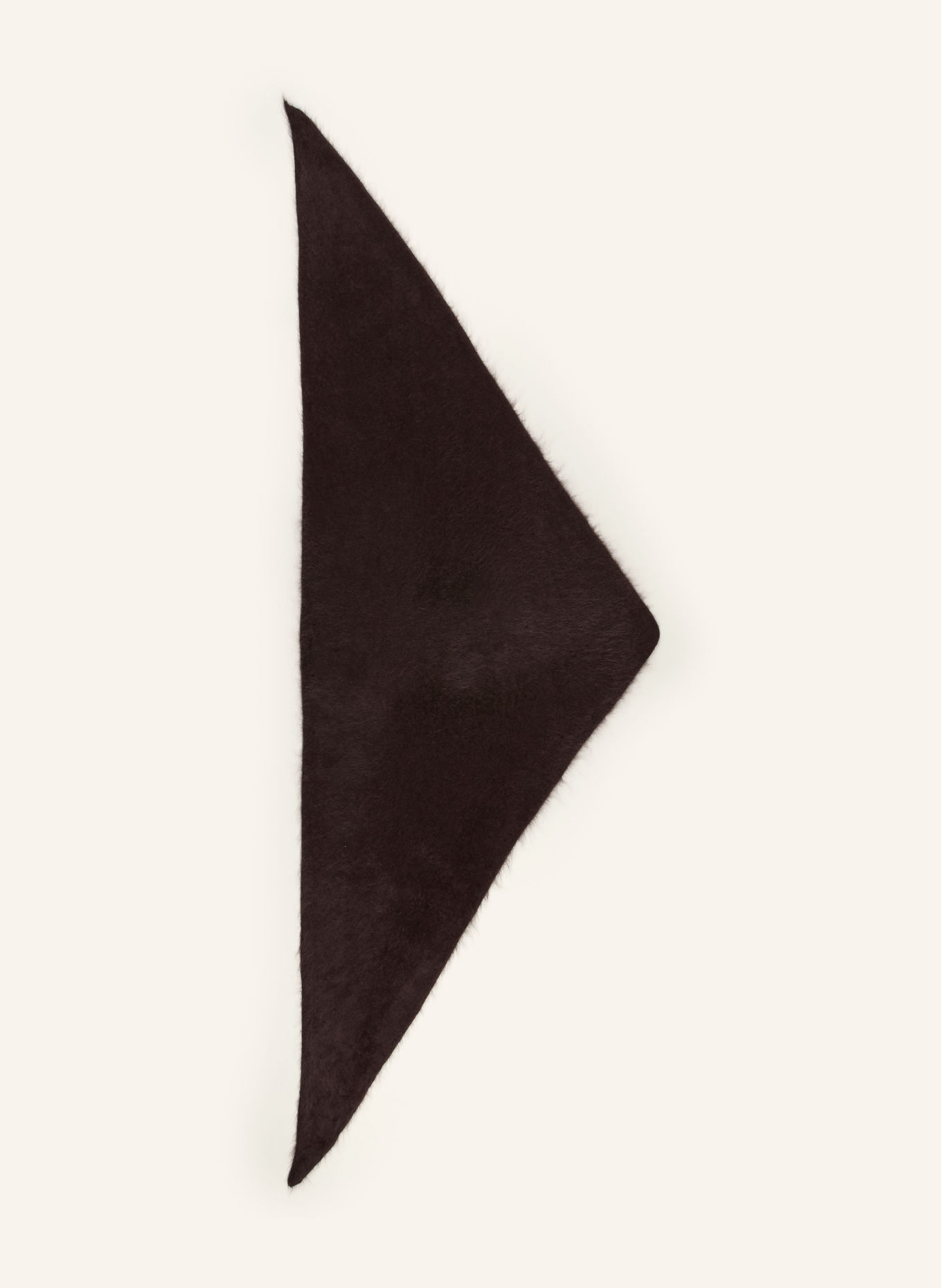 (THE MERCER) N.Y. Dreieckstuch aus Cashmere: DUNKELBRAUN