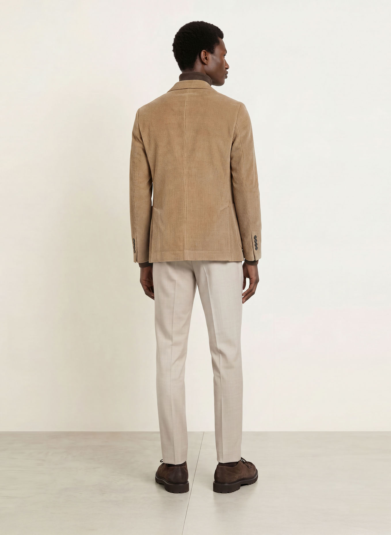 CIRCOLO 1901 Veste en velours côtelé coupe slim: BEIGE