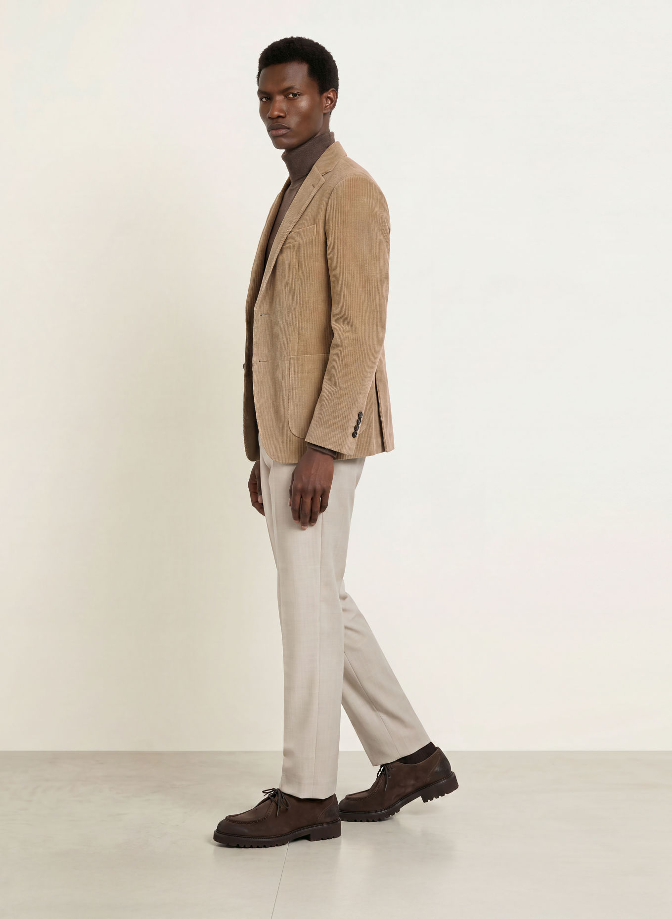 CIRCOLO 1901 Veste en velours côtelé coupe slim: BEIGE