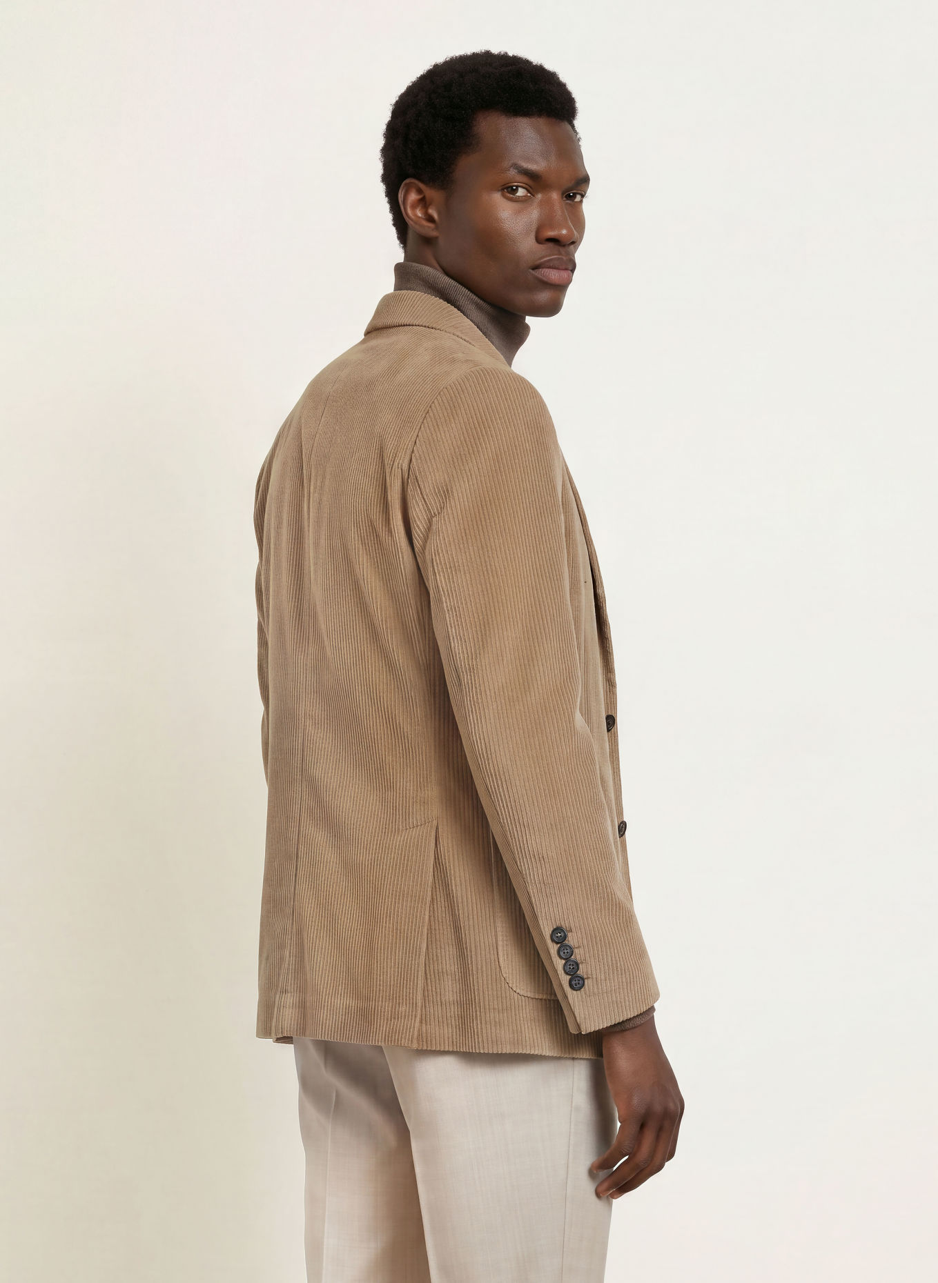 CIRCOLO 1901 Veste en velours côtelé coupe slim: BEIGE