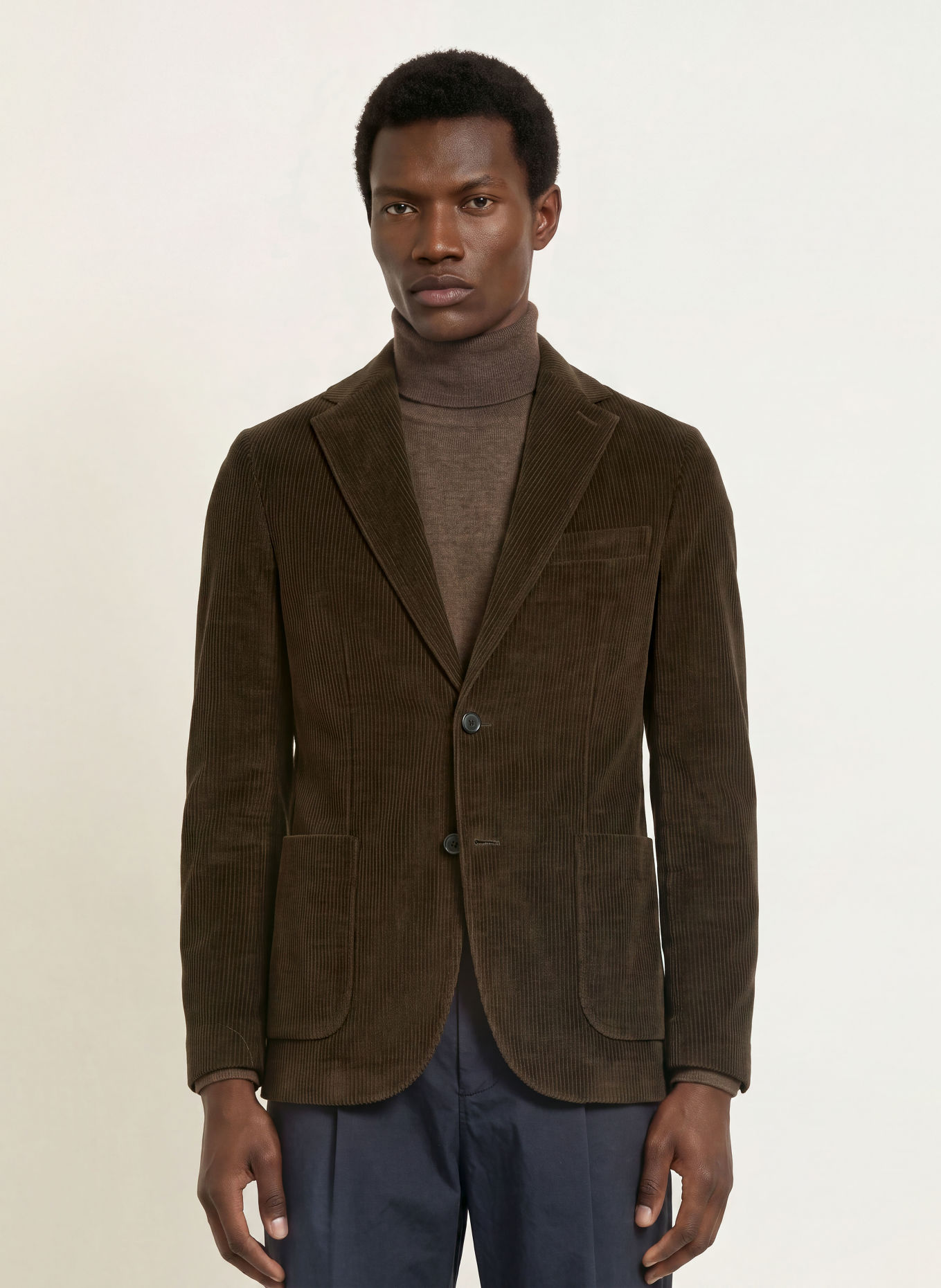 CIRCOLO 1901 Veste en velours côtelé coupe slim: GROEN