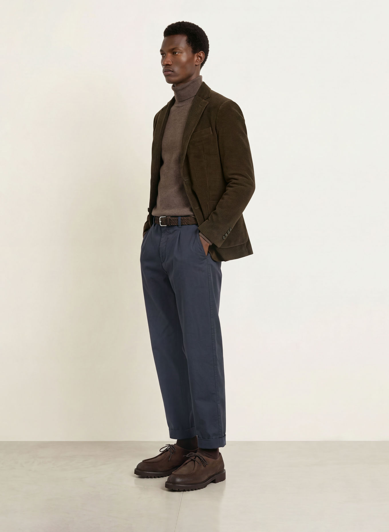 CIRCOLO 1901 Veste en velours côtelé coupe slim: GROEN