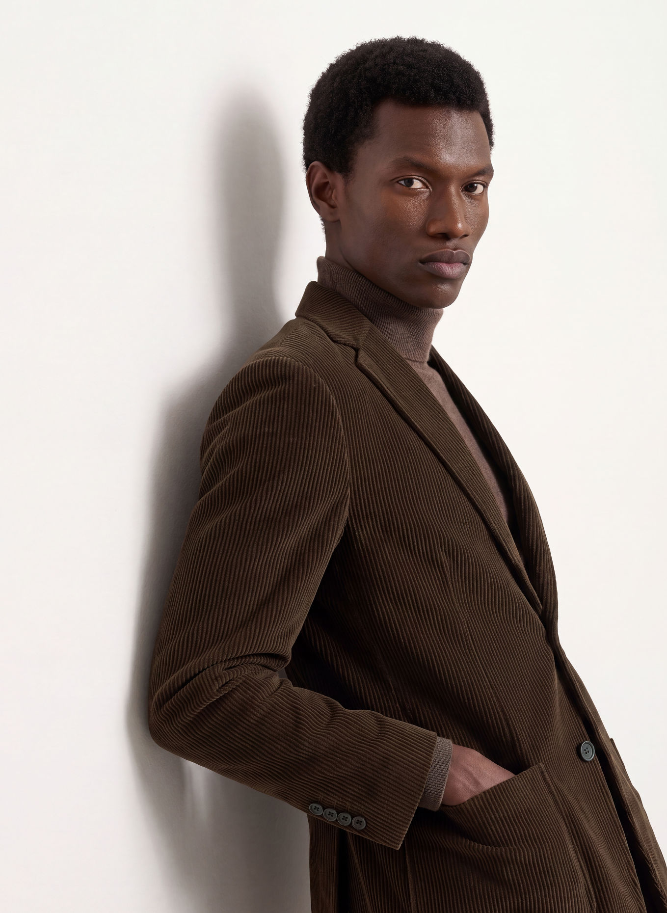 CIRCOLO 1901 Veste en velours côtelé coupe slim: GROEN