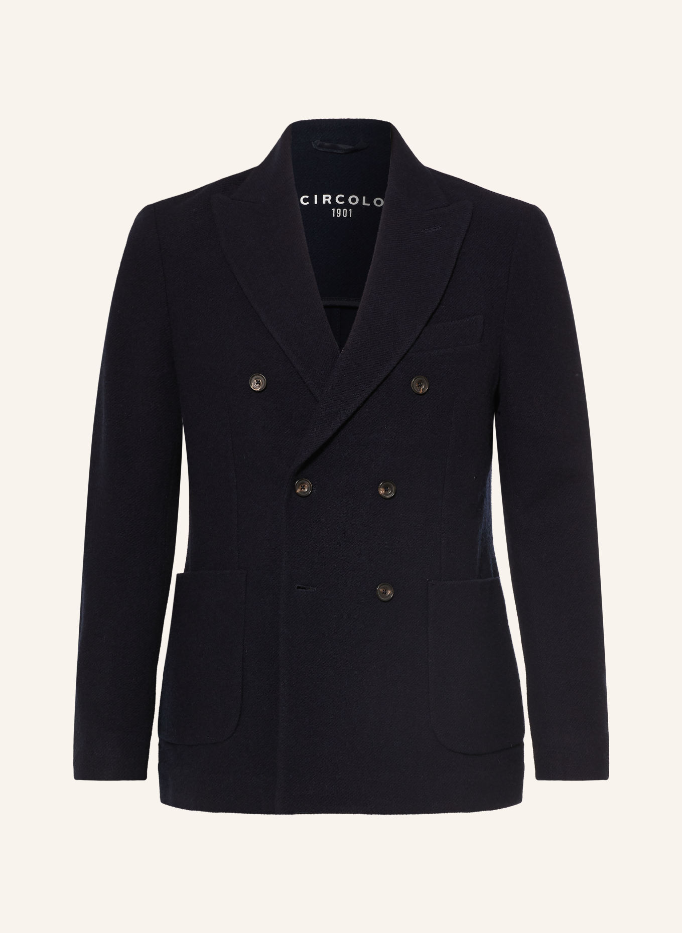 CIRCOLO 1901 Veston slim fit en laine mérinos: BLEU FONCÉ