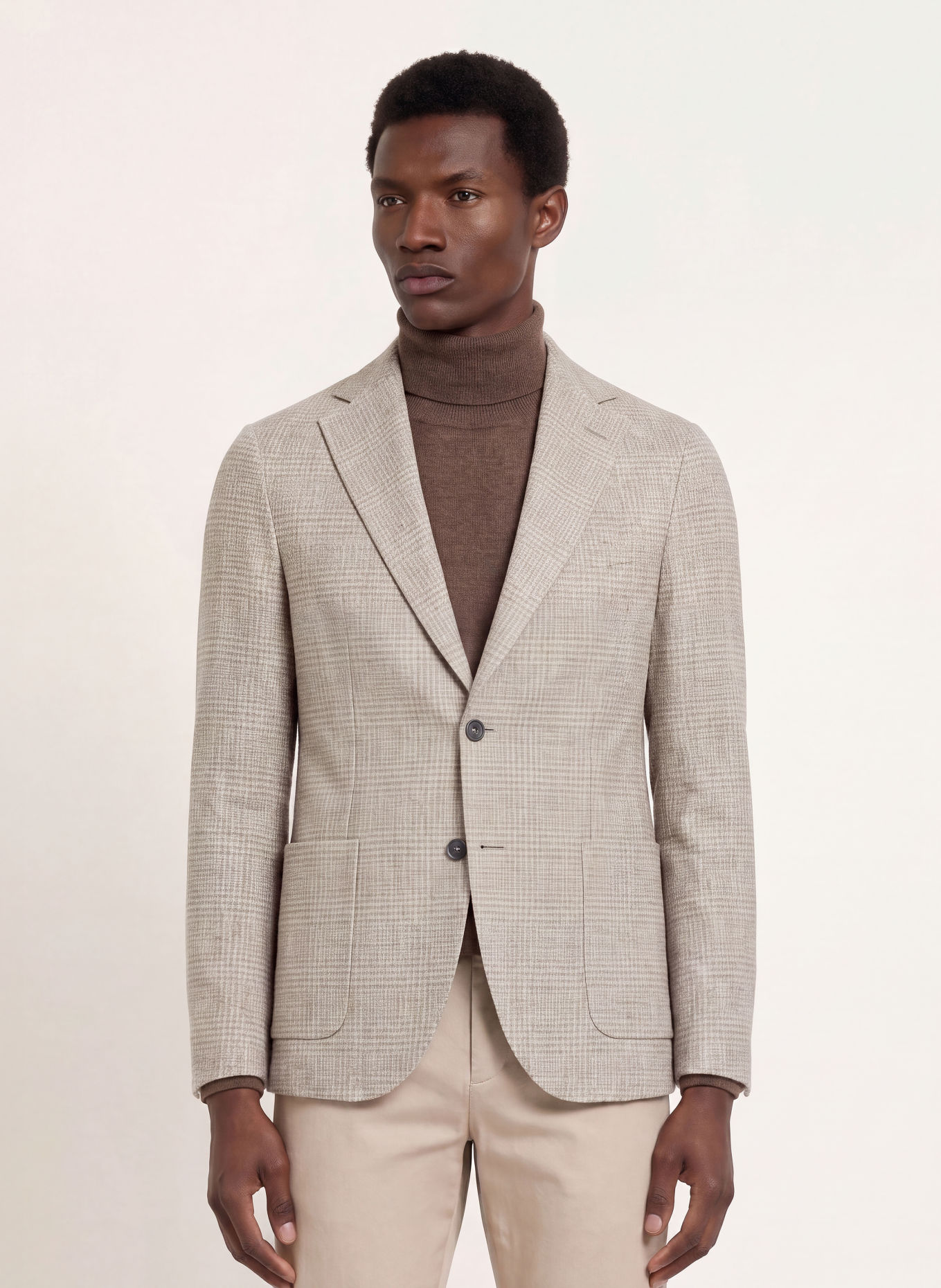 CIRCOLO 1901 Slim-Fit Jersey Blazer: BEIGE