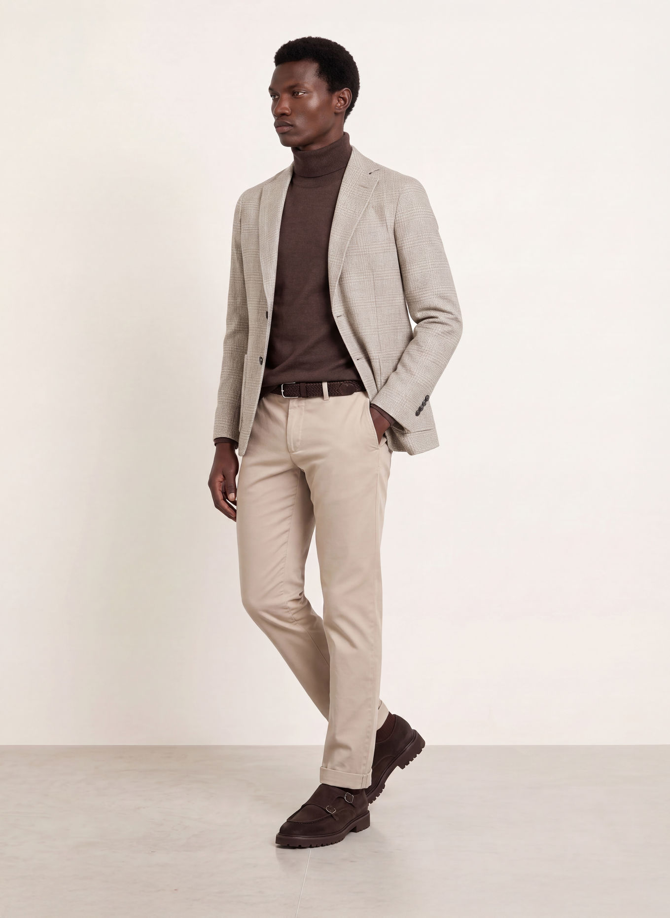 CIRCOLO 1901 Slim-Fit Jersey Blazer: BEIGE