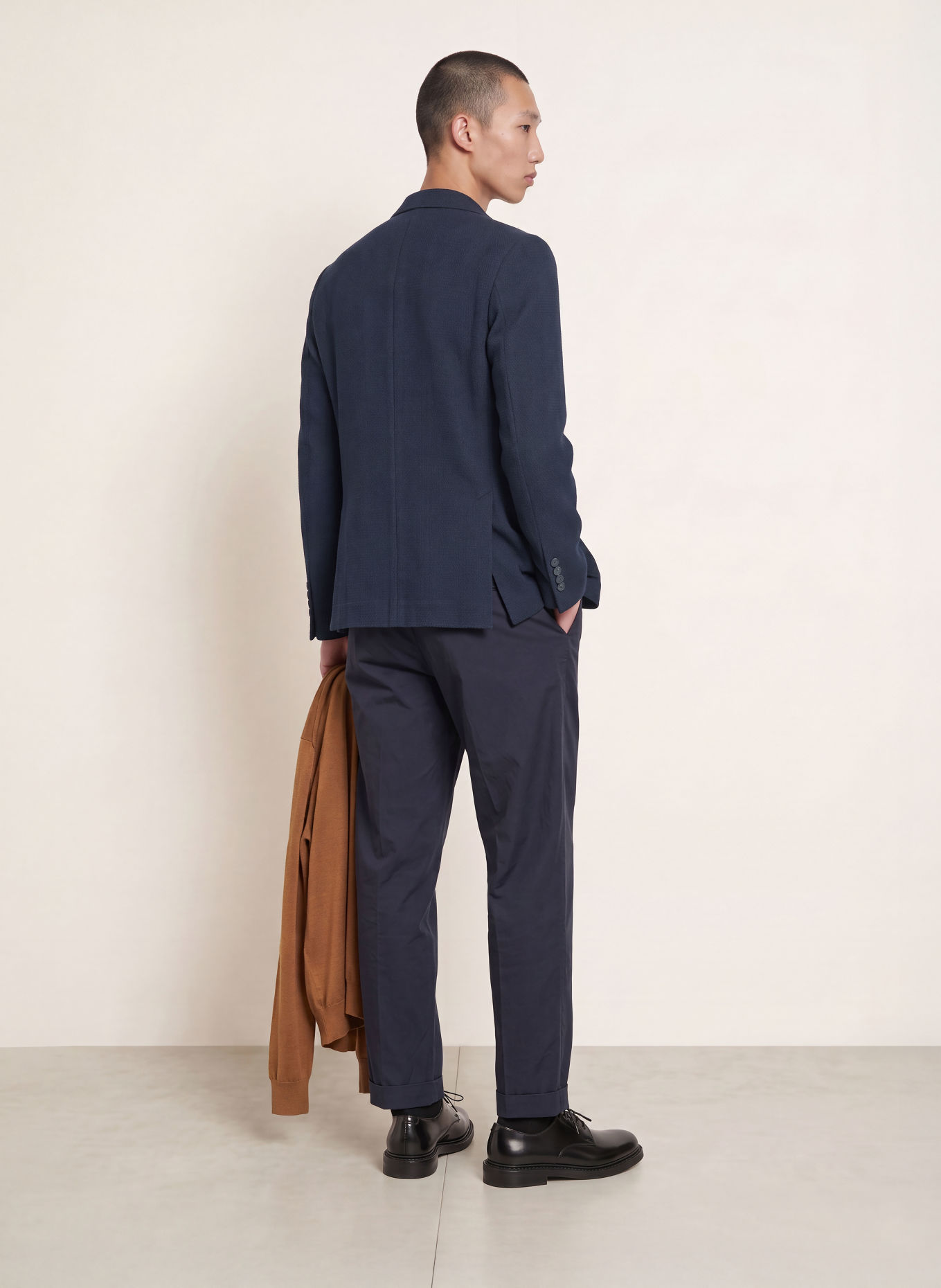 CIRCOLO 1901 Slim-Fit Jersey Blazer: DARK BLUE