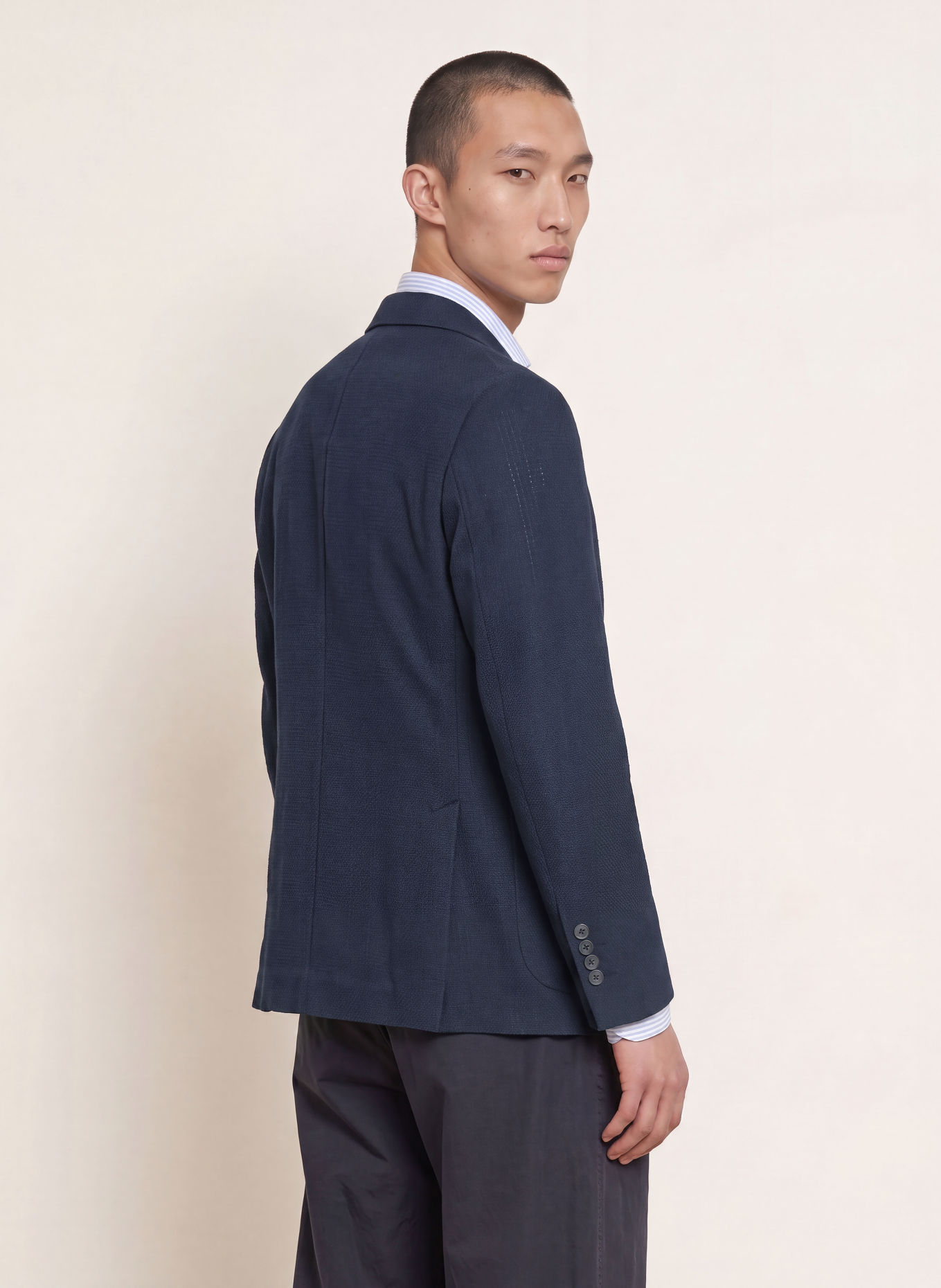 CIRCOLO 1901 Slim-Fit Jersey Blazer: DARK BLUE