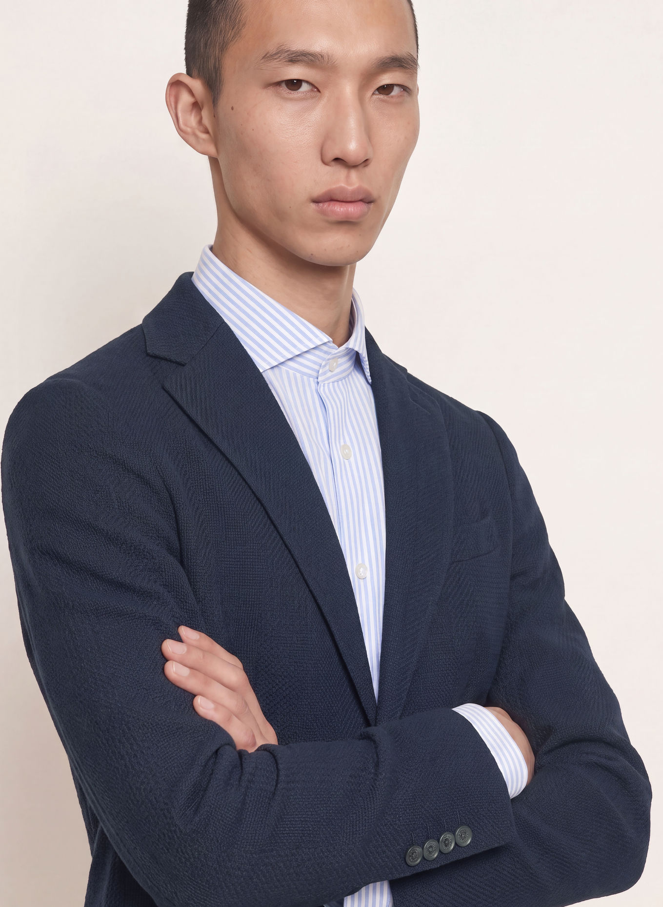CIRCOLO 1901 Slim-Fit Jersey Blazer: DARK BLUE