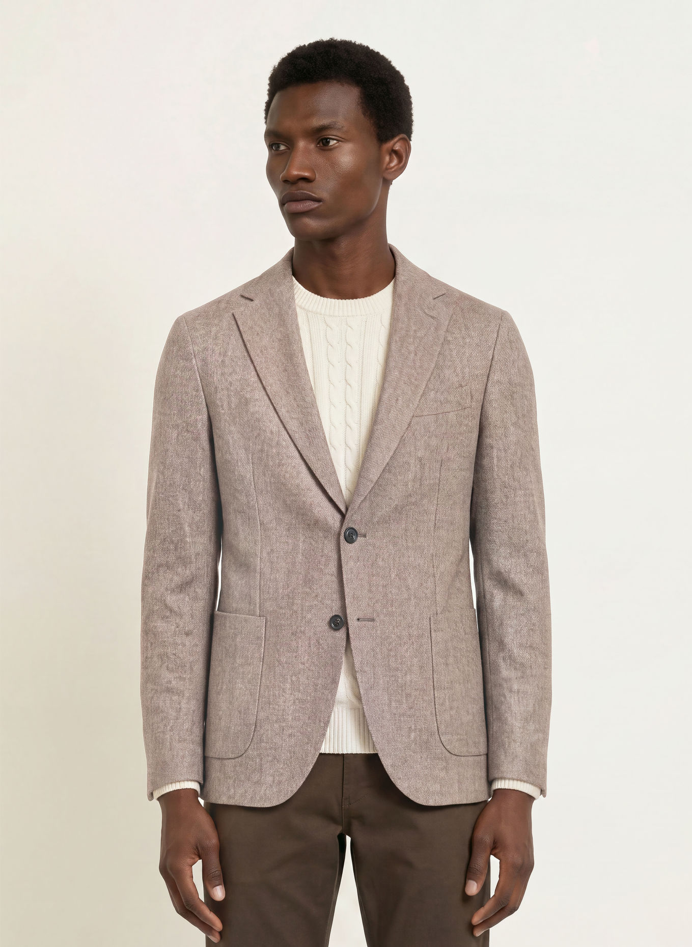 CIRCOLO 1901 Slim-Fit Jersey Blazer: BROWN