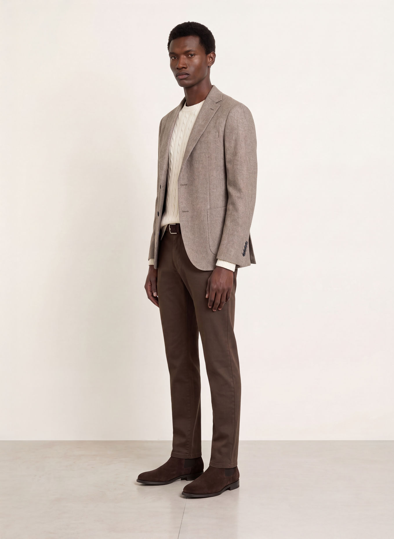 CIRCOLO 1901 Slim-Fit Jersey Blazer: BROWN