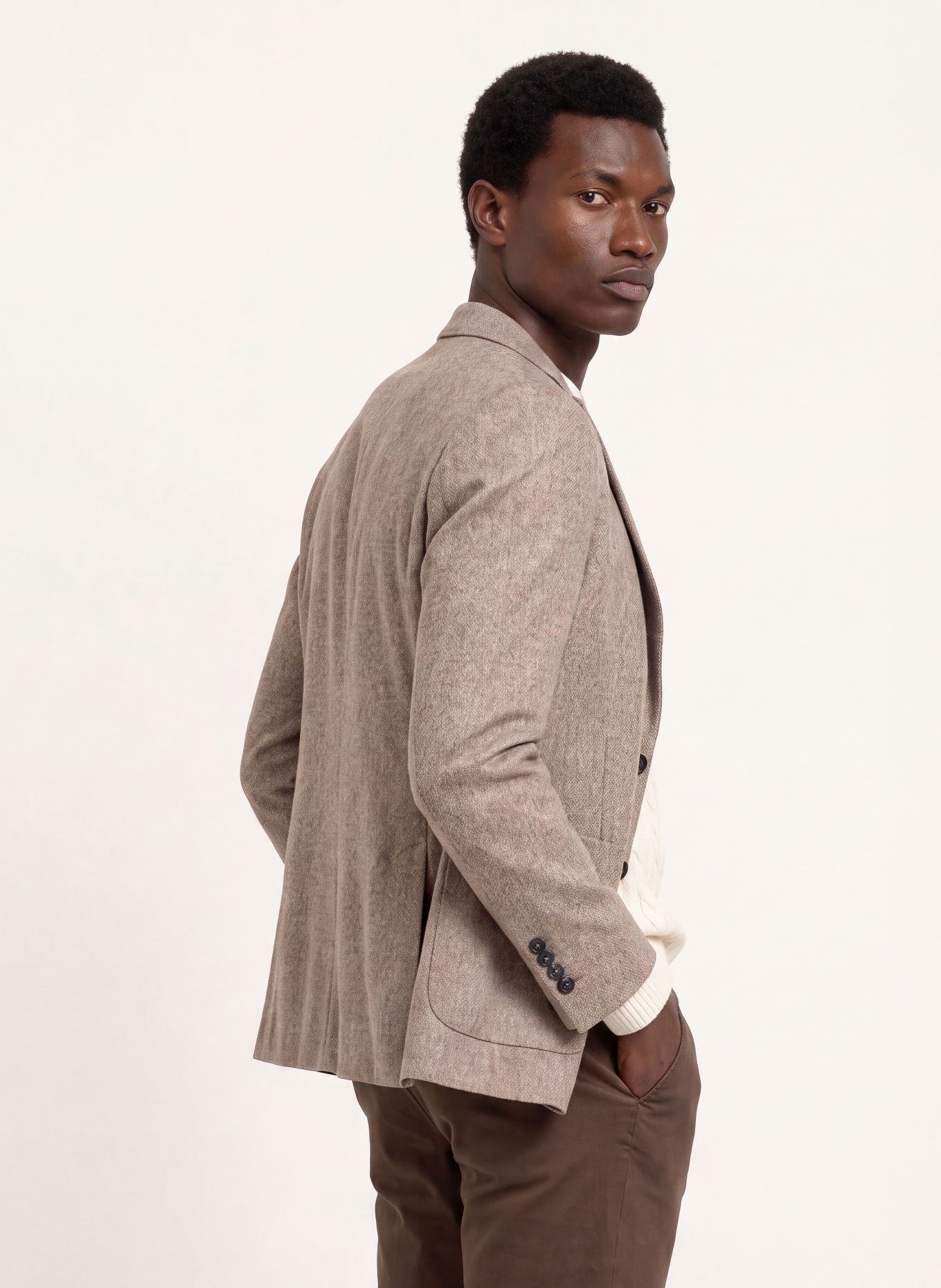 CIRCOLO 1901 Slim-Fit Jersey Blazer: BROWN
