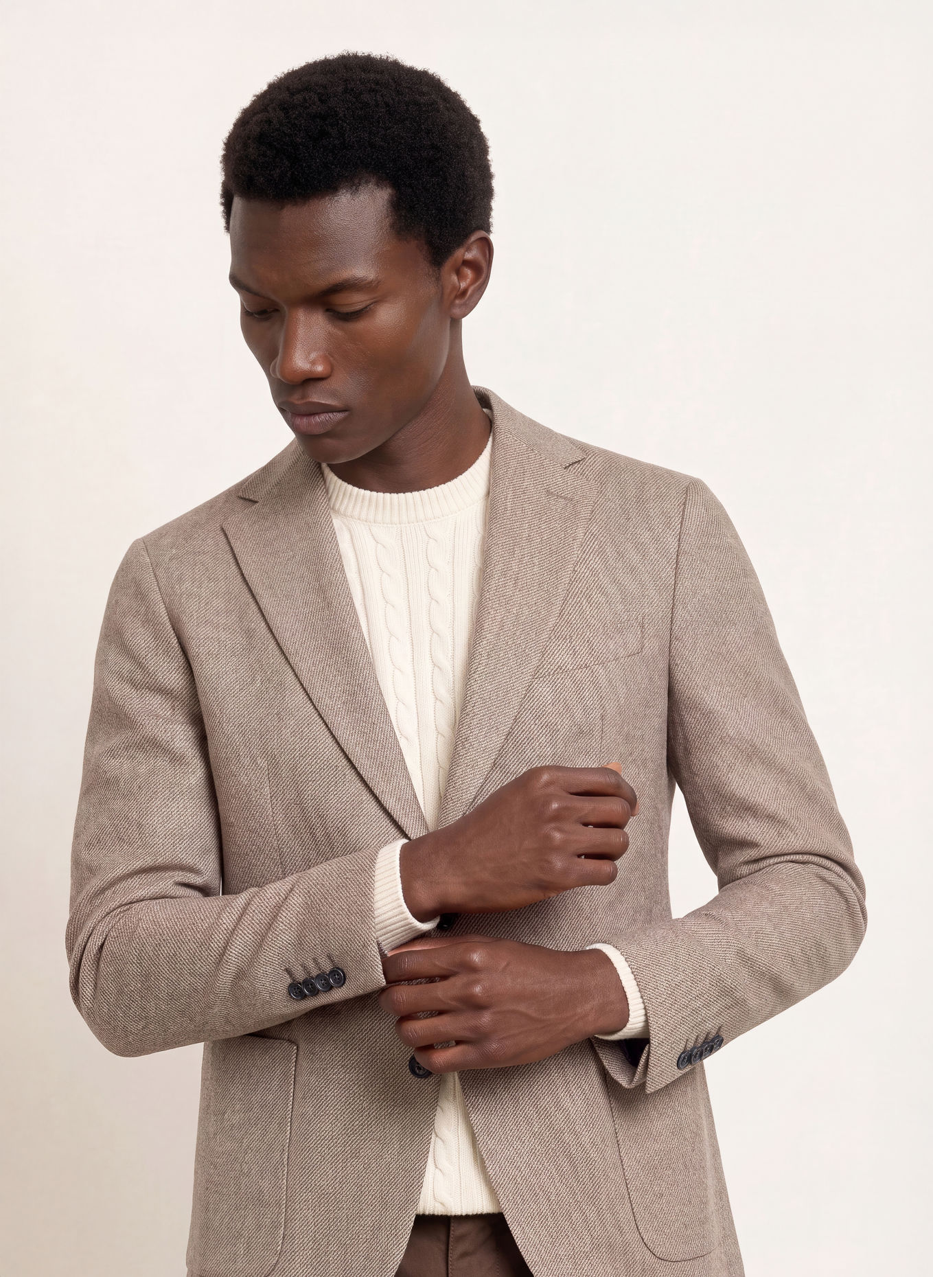 CIRCOLO 1901 Slim-Fit Jersey Blazer: BROWN