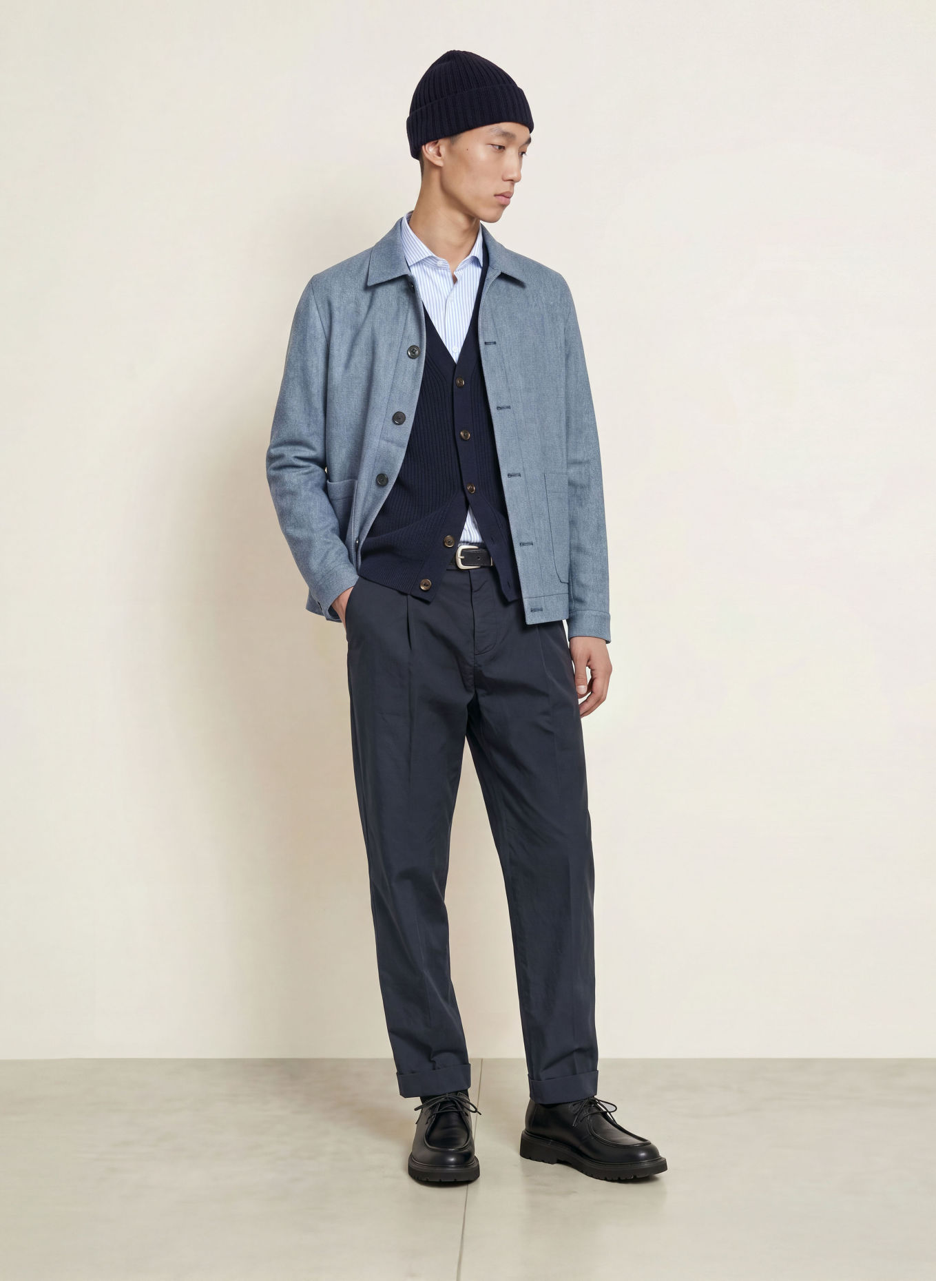 CIRCOLO 1901 Jersey Overshirt: BLUE