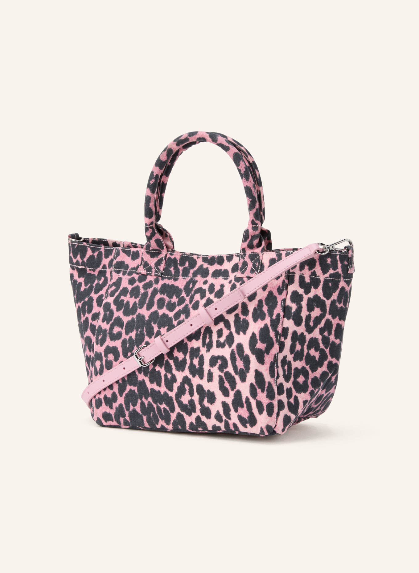 GANNI Handbag: PINK / BLACK