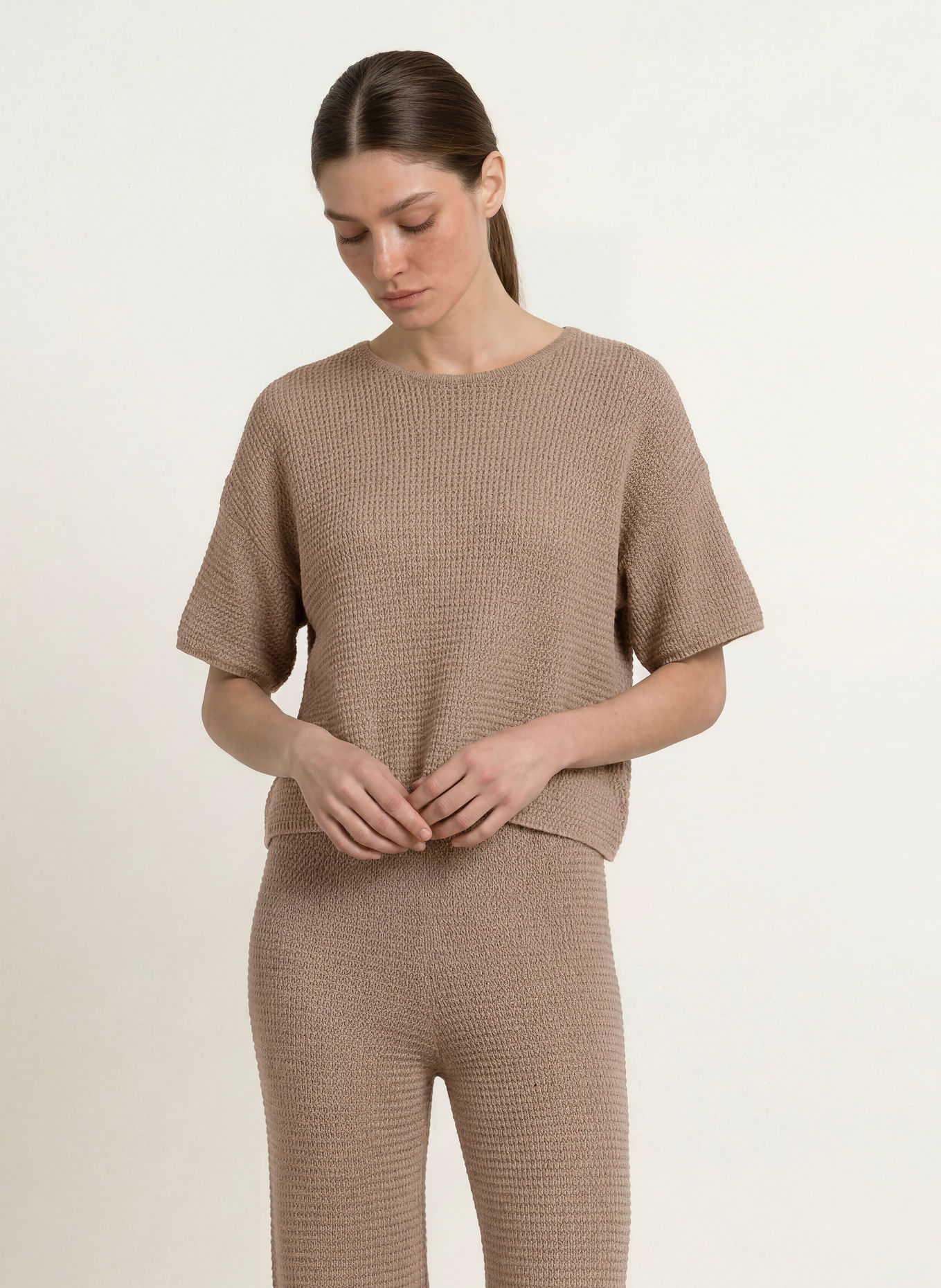 Juvia Gebreid shirt VINETA: KAKI