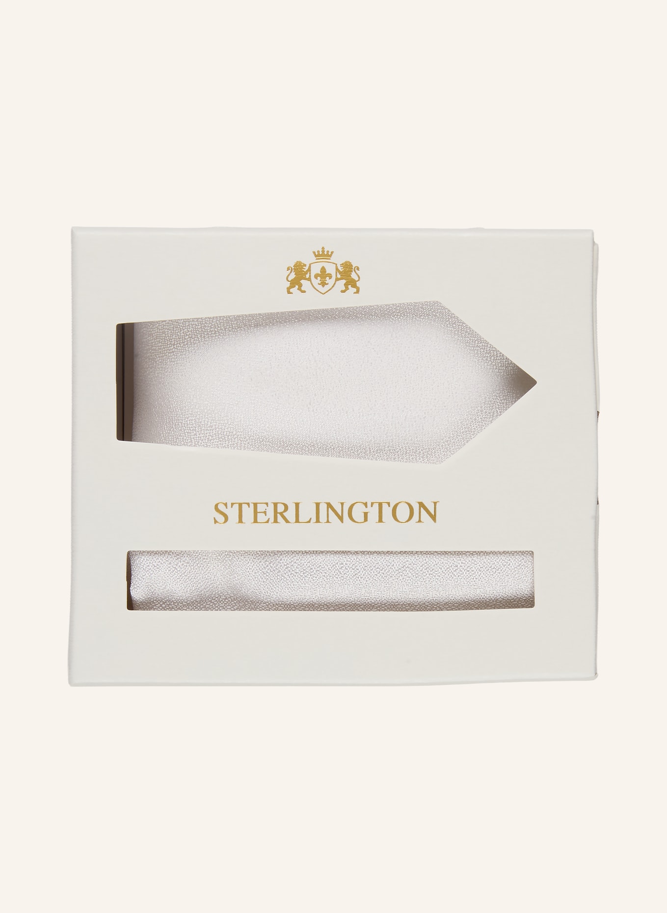 Sterlington Set: Pocket square and Tie: ECRU
