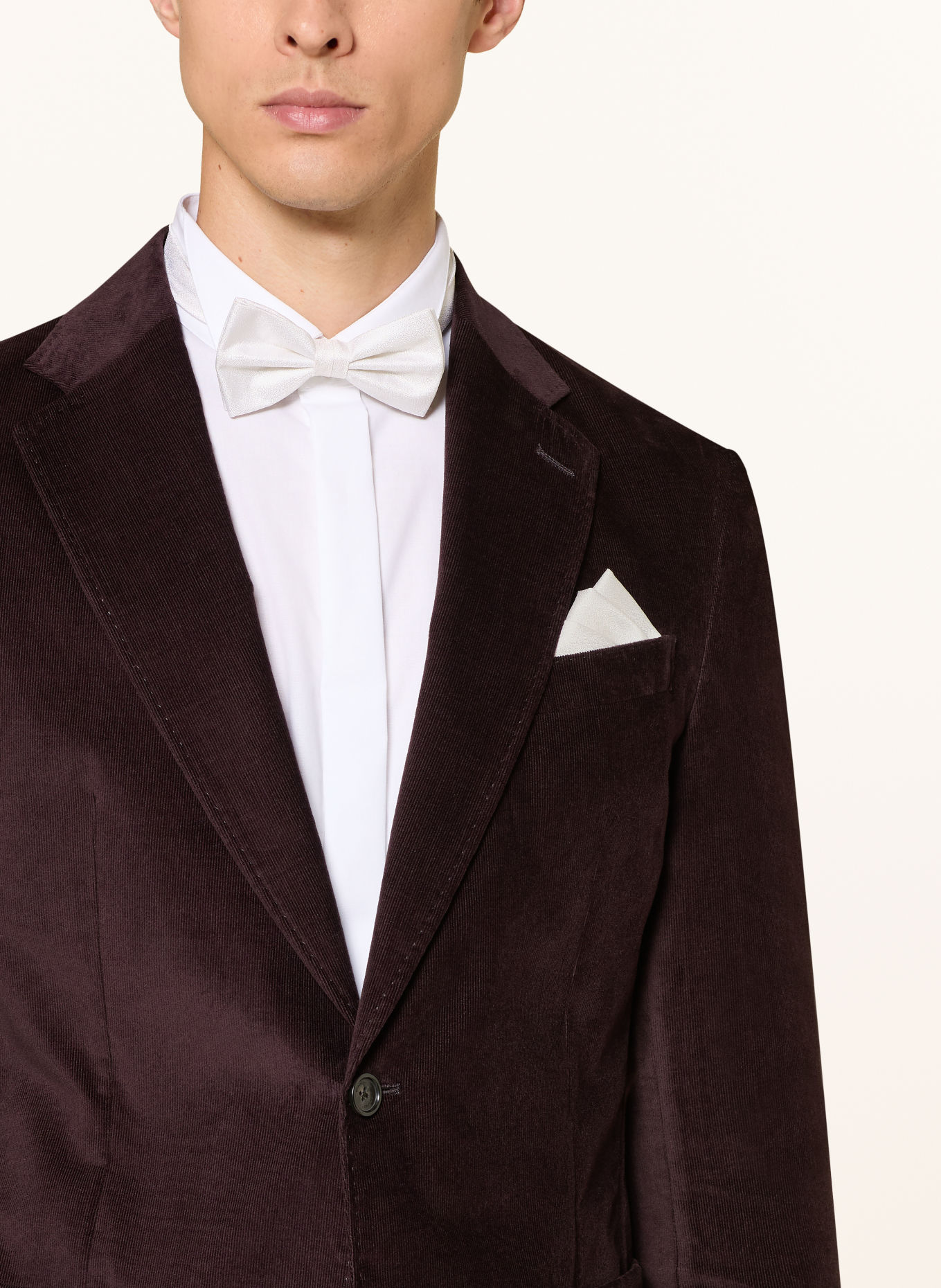 Sterlington Set: Bow tie and Pocket square: WHITE