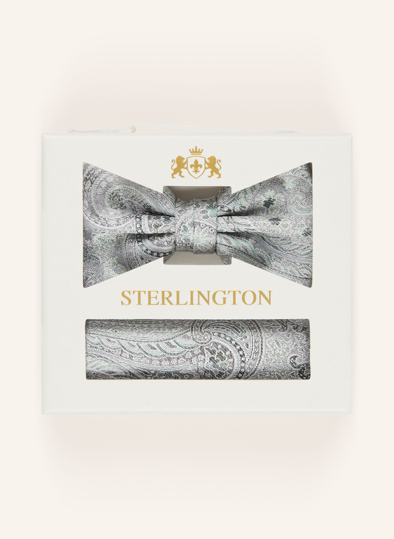 Sterlington Set: Bow tie and Pocket square: MINT