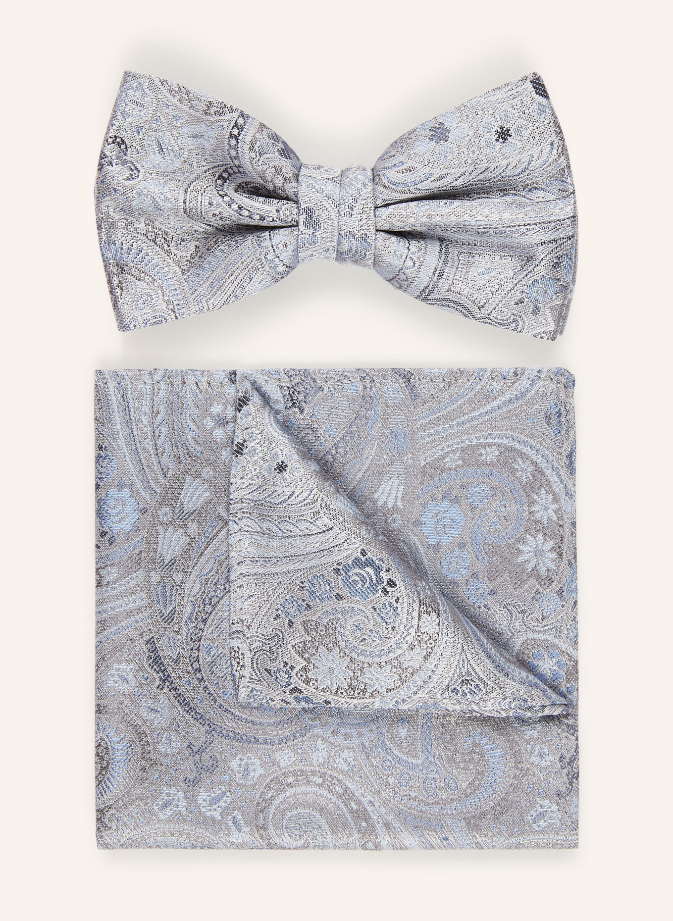 Sterlington Set: Bow tie and Pocket square: LIGHT BLUE