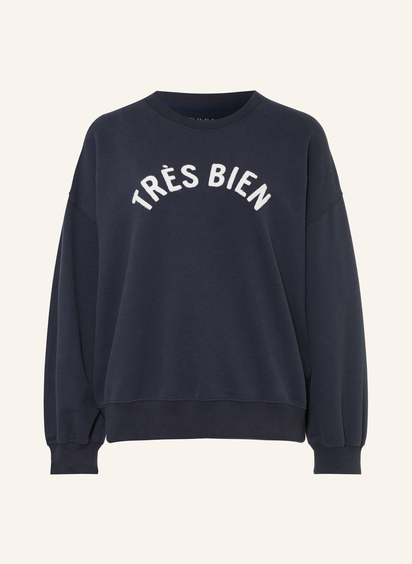 Juvia Sweatshirt VICKY: BLEU FONCÉ / ÉCRU